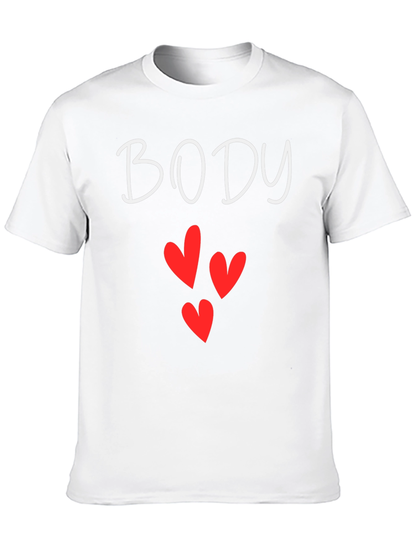 BODY Hearts Graphic Tee - Black Casual T-Shirt