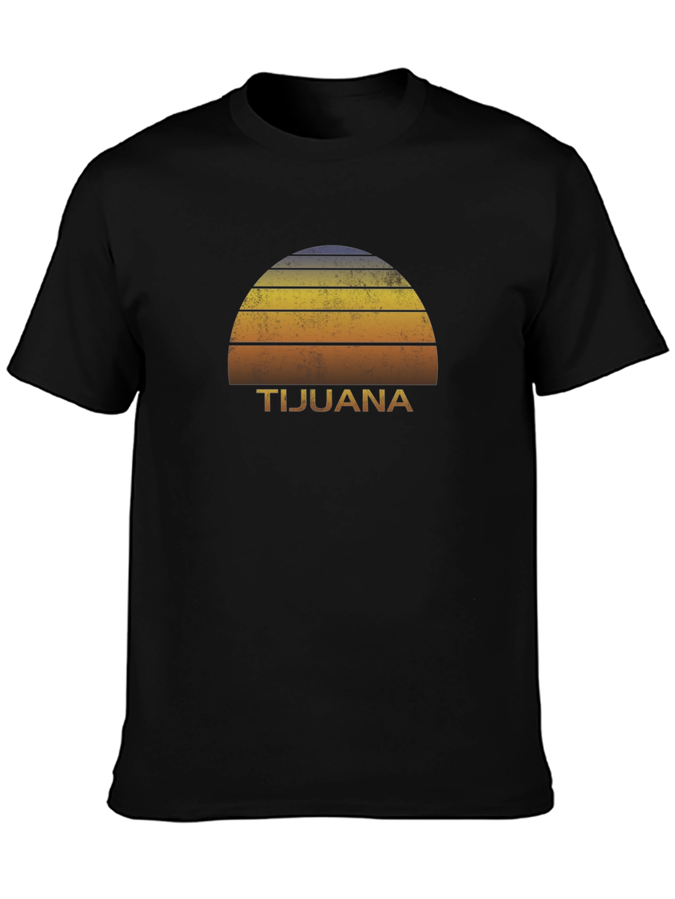 Retro Tijuana Sunset Graphic T-Shirt