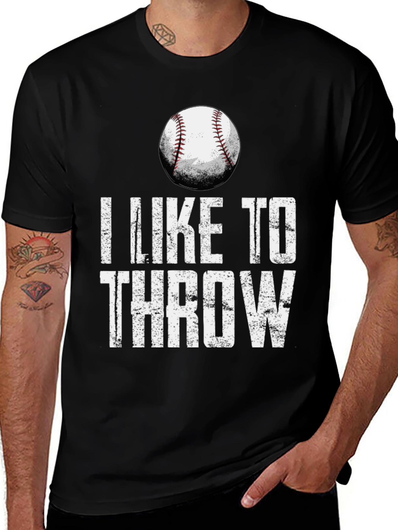 I Like to Throw Baseball T-Shirt