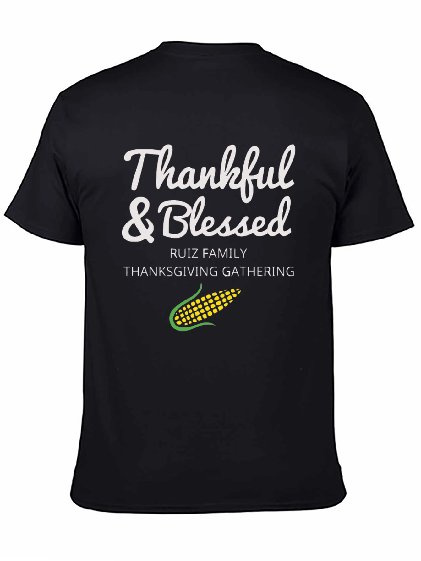 Thankful & Blessed Thanksgiving Gathering Tee