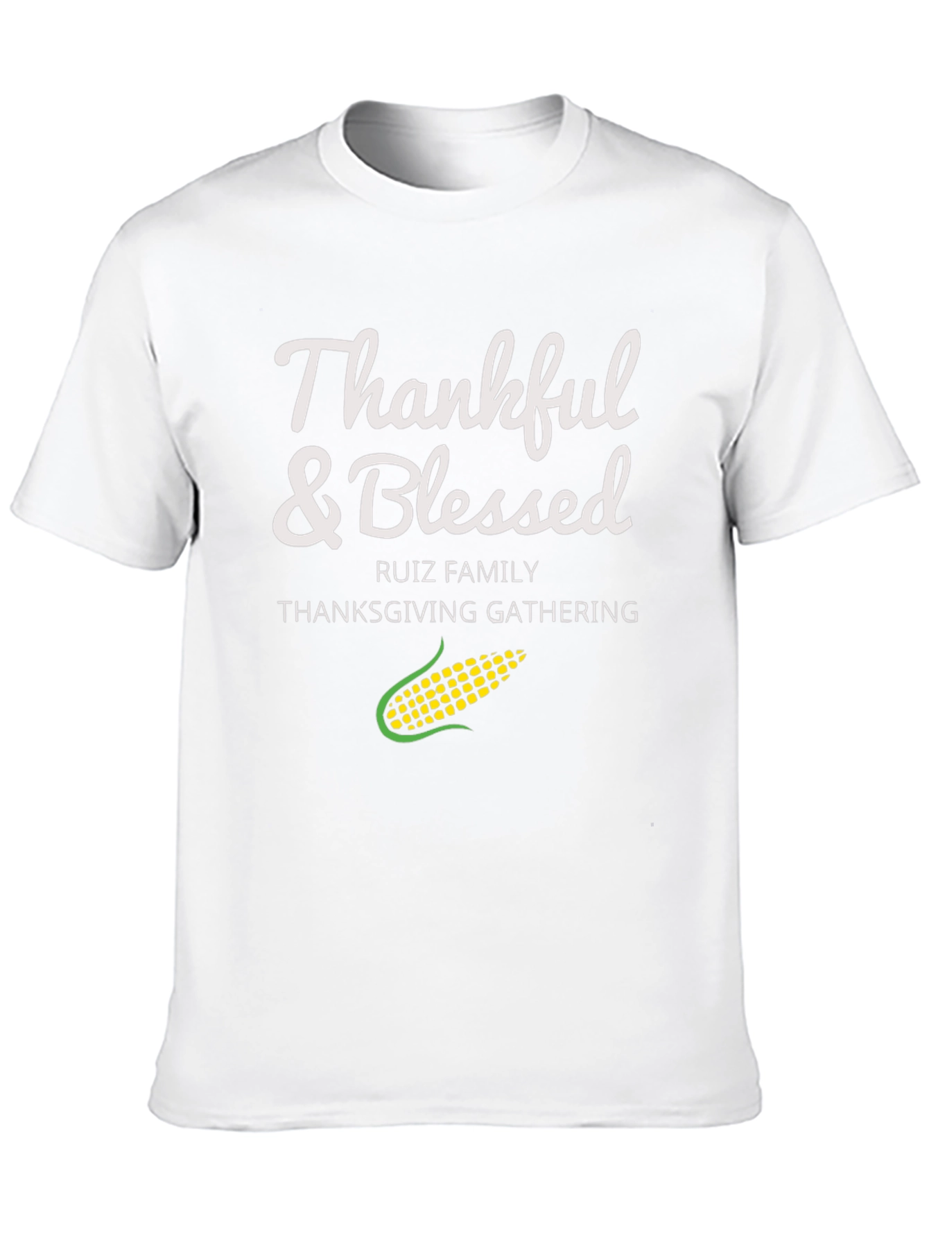 Thankful & Blessed Thanksgiving Gathering Tee