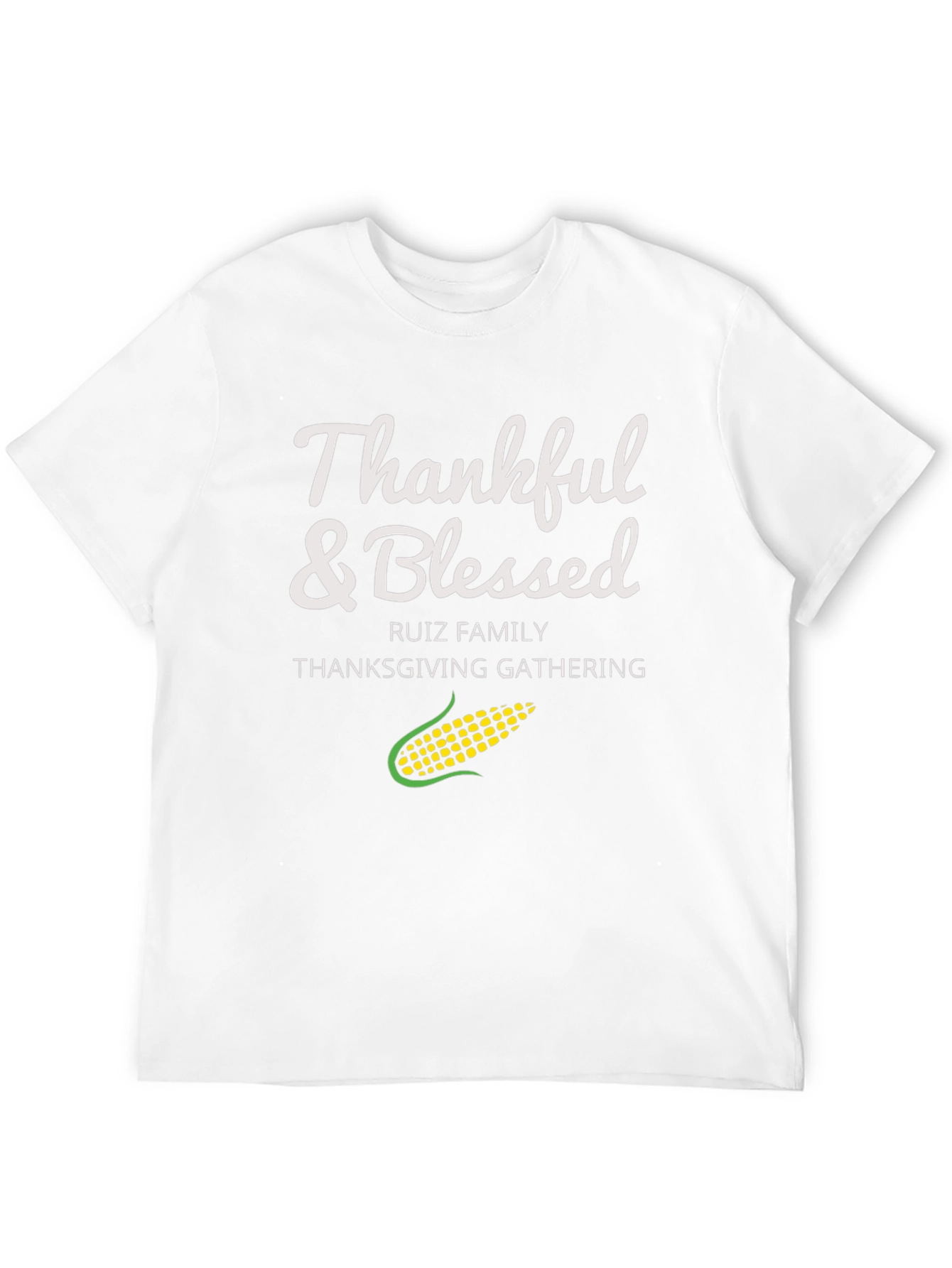 Thankful & Blessed Thanksgiving Gathering Tee