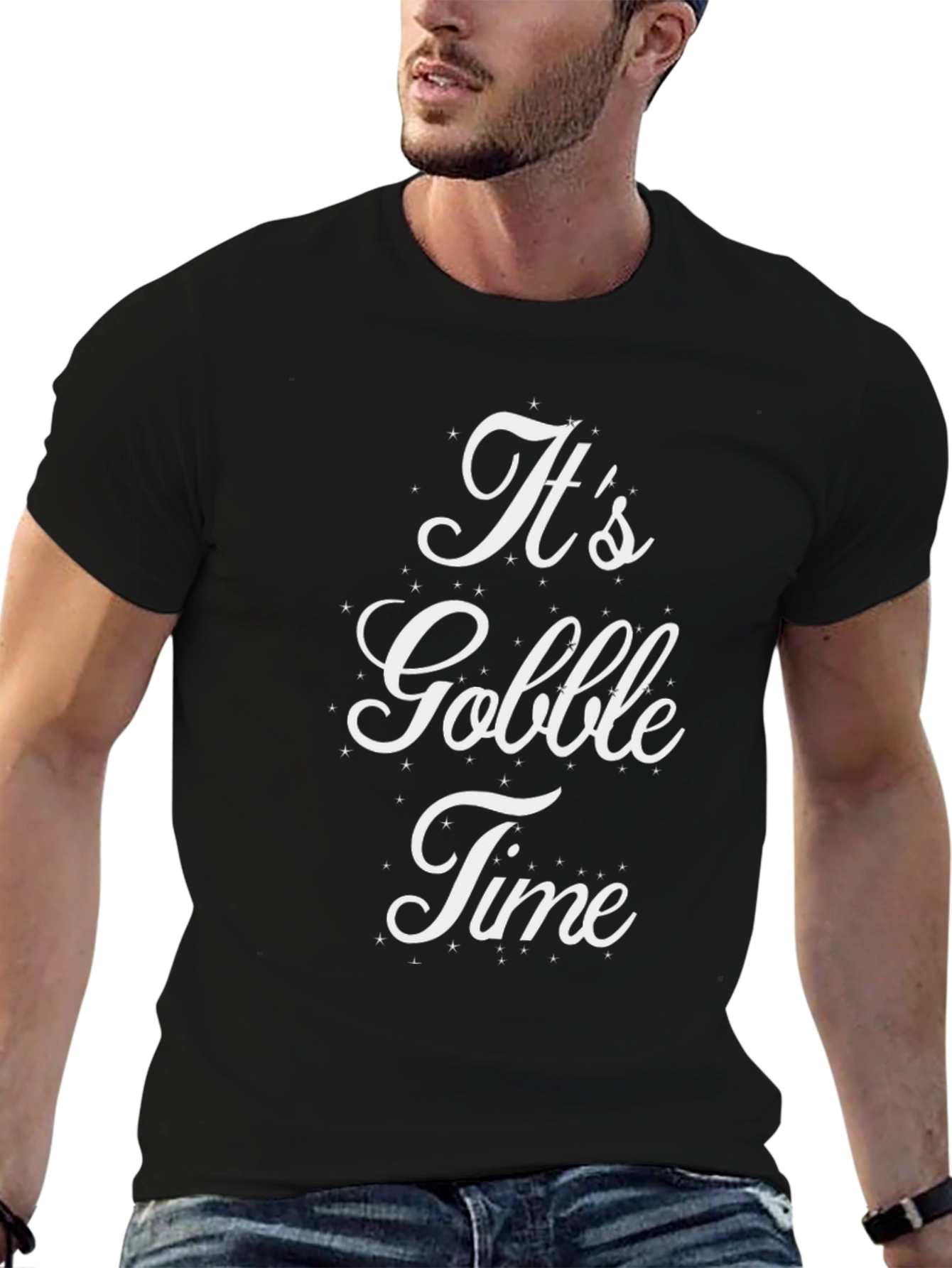 Its Gobble Time Black Tee