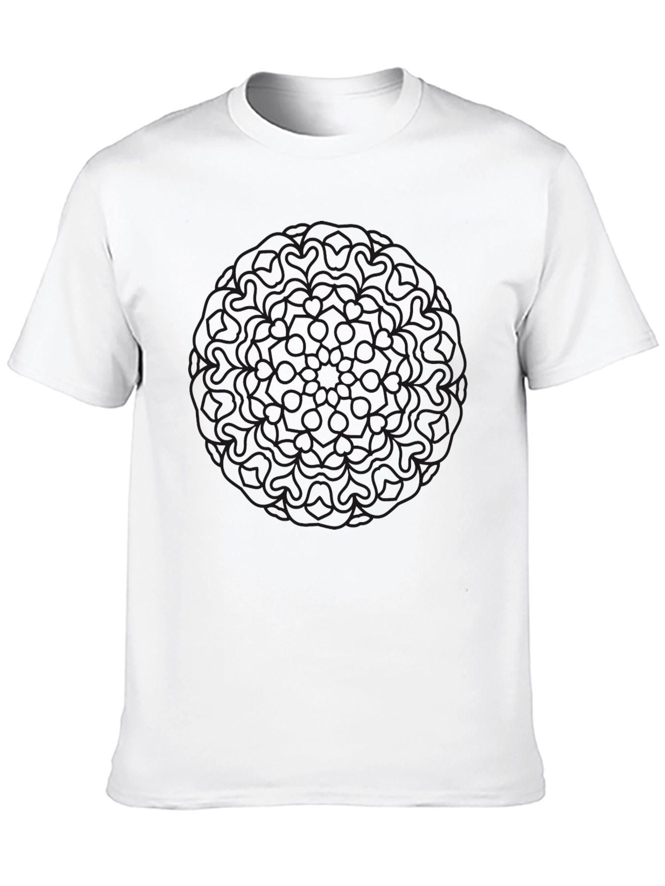 Mens Black Graphic Tee - Casual Style
