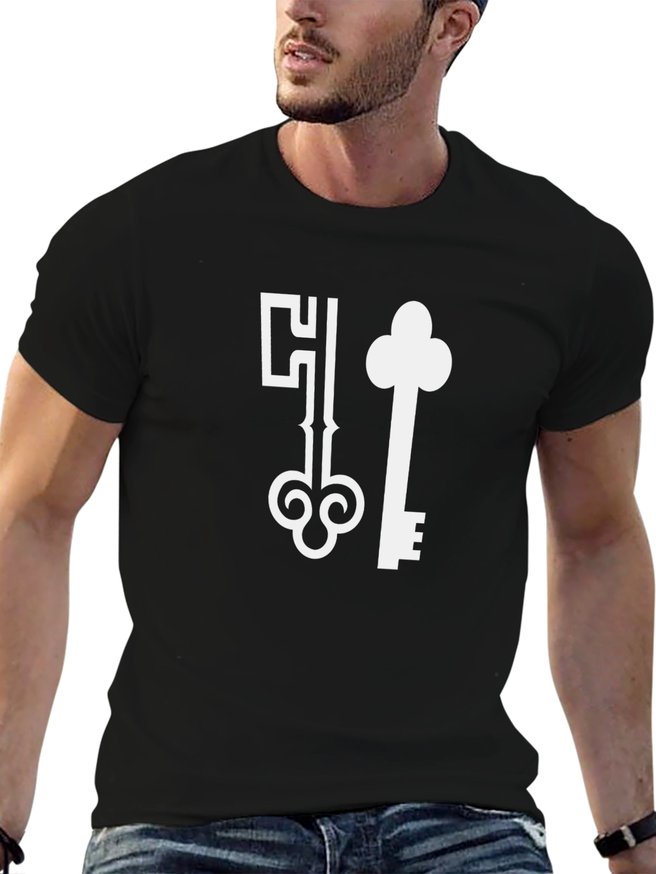 Key Graphic Black T-Shirt