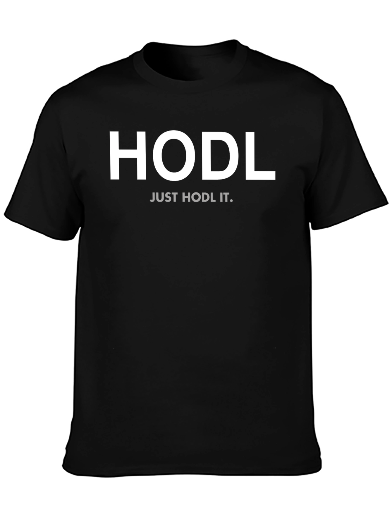 HODL Just HODL It Black Crypto T-Shirt