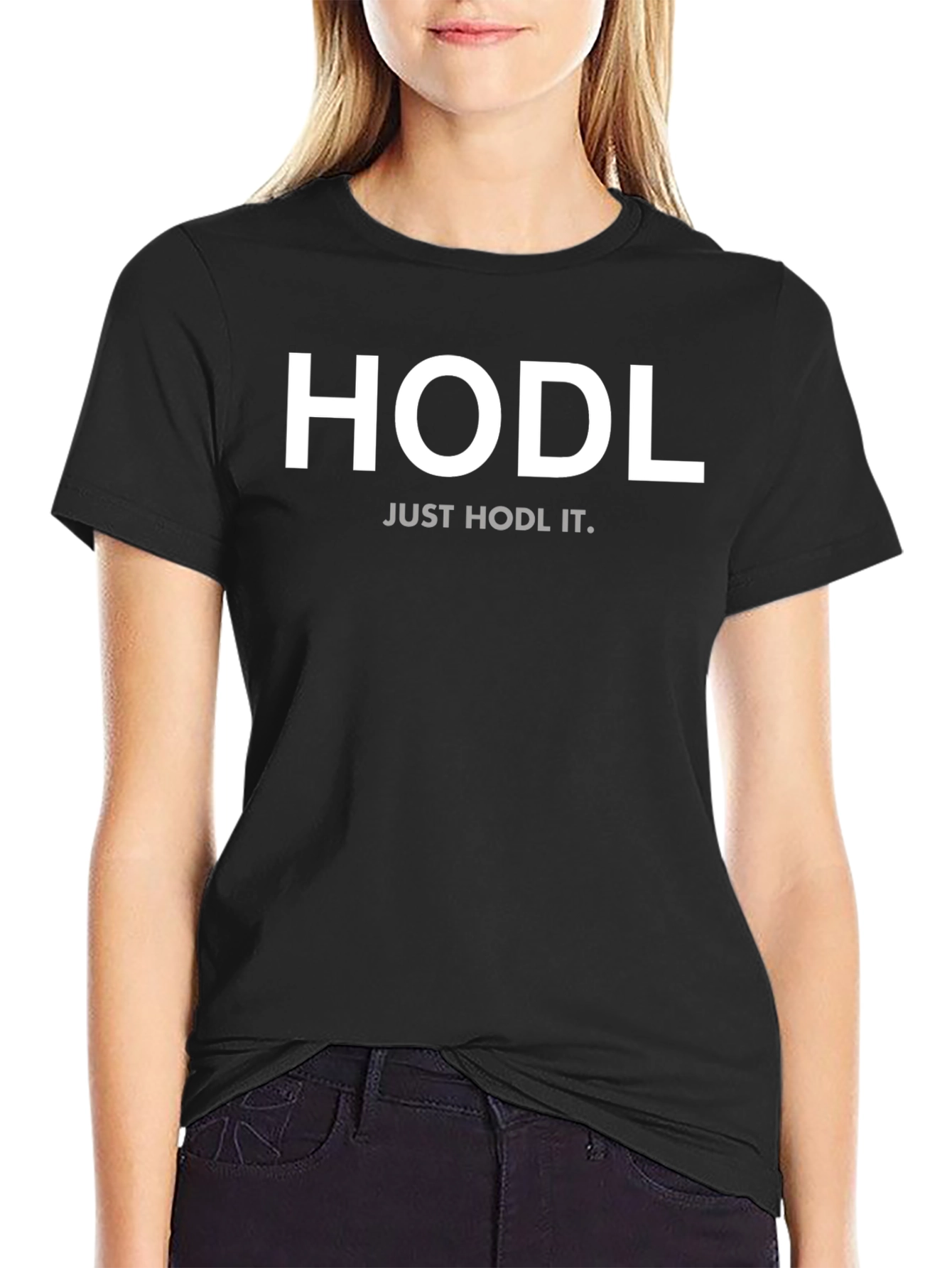 HODL Just HODL It Black Crypto T-Shirt