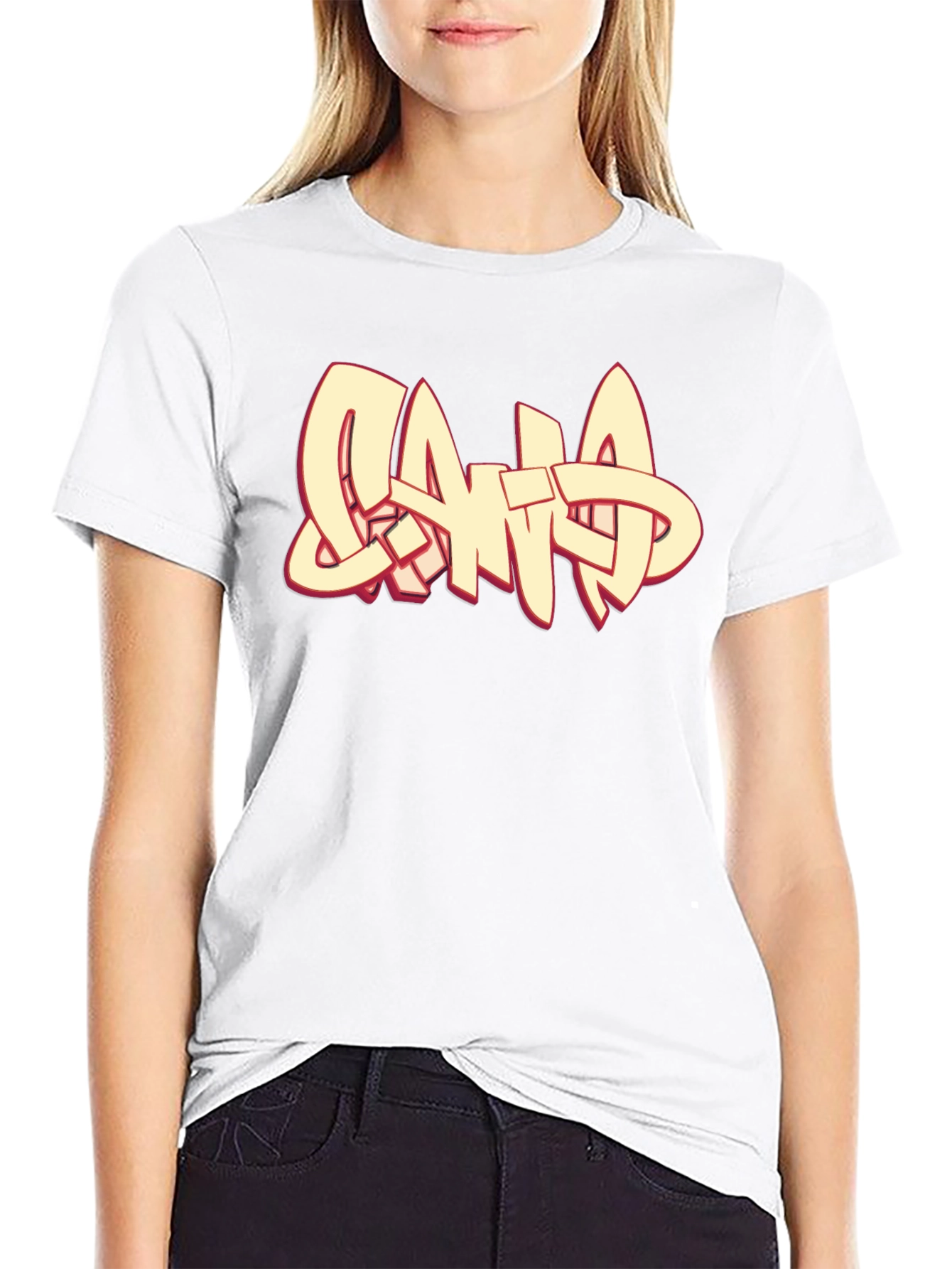 Graphic Print Crew Neck T-Shirt