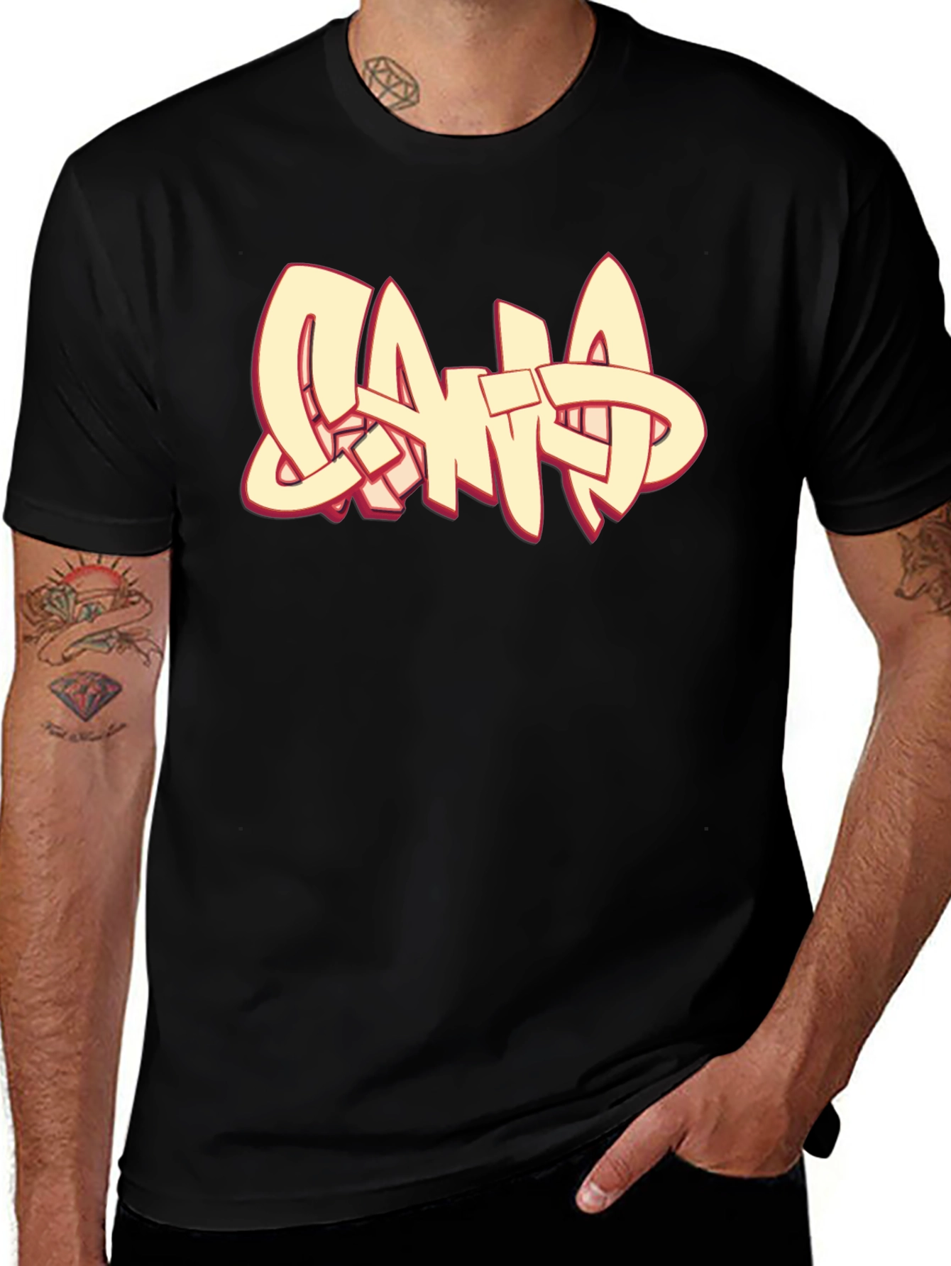 Graphic Print Crew Neck T-Shirt