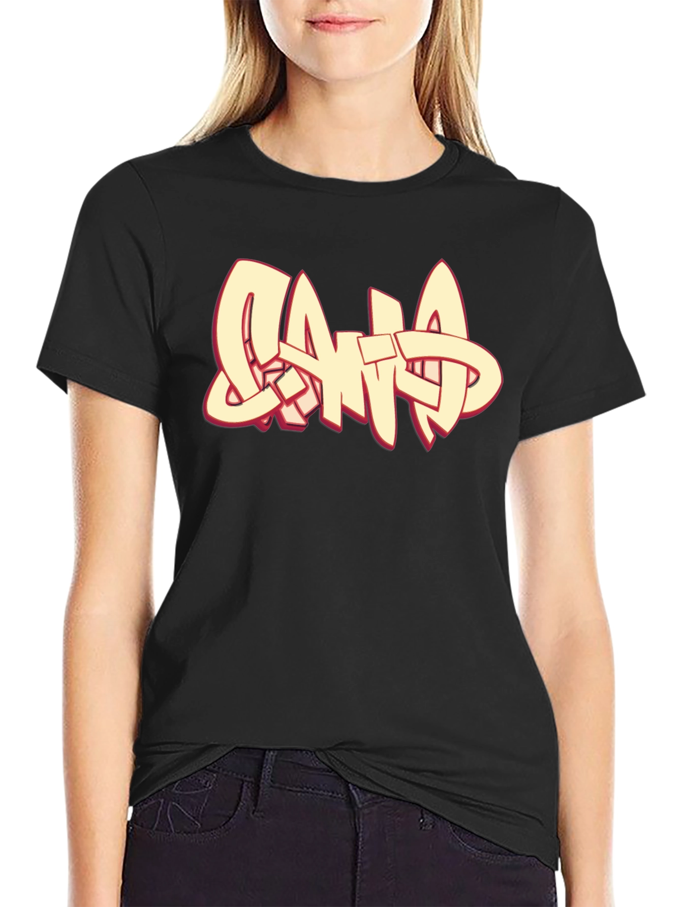Graphic Print Crew Neck T-Shirt
