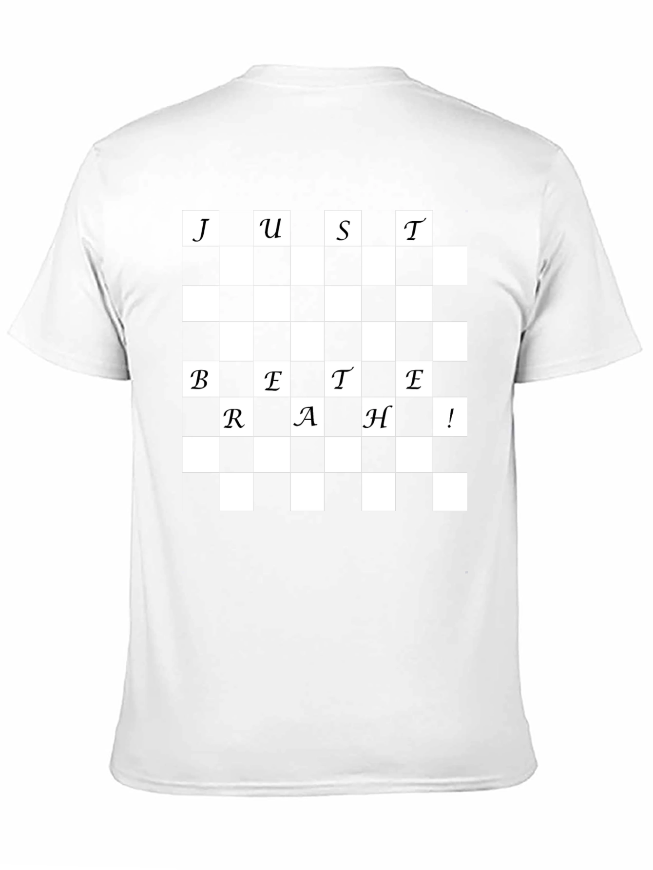 Just Breathe Checkerboard T-Shirt