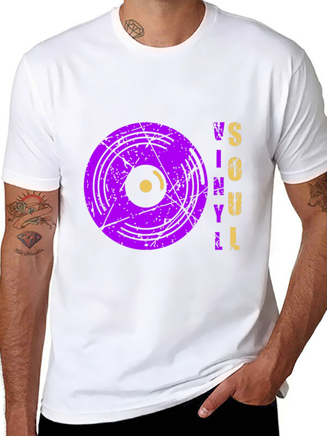 Vinyl Soul Graphic Tee - Retro Music Lovers Shirt