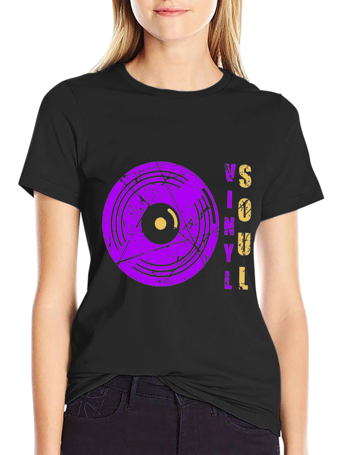 Vinyl Soul Graphic Tee - Retro Music Lovers Shirt