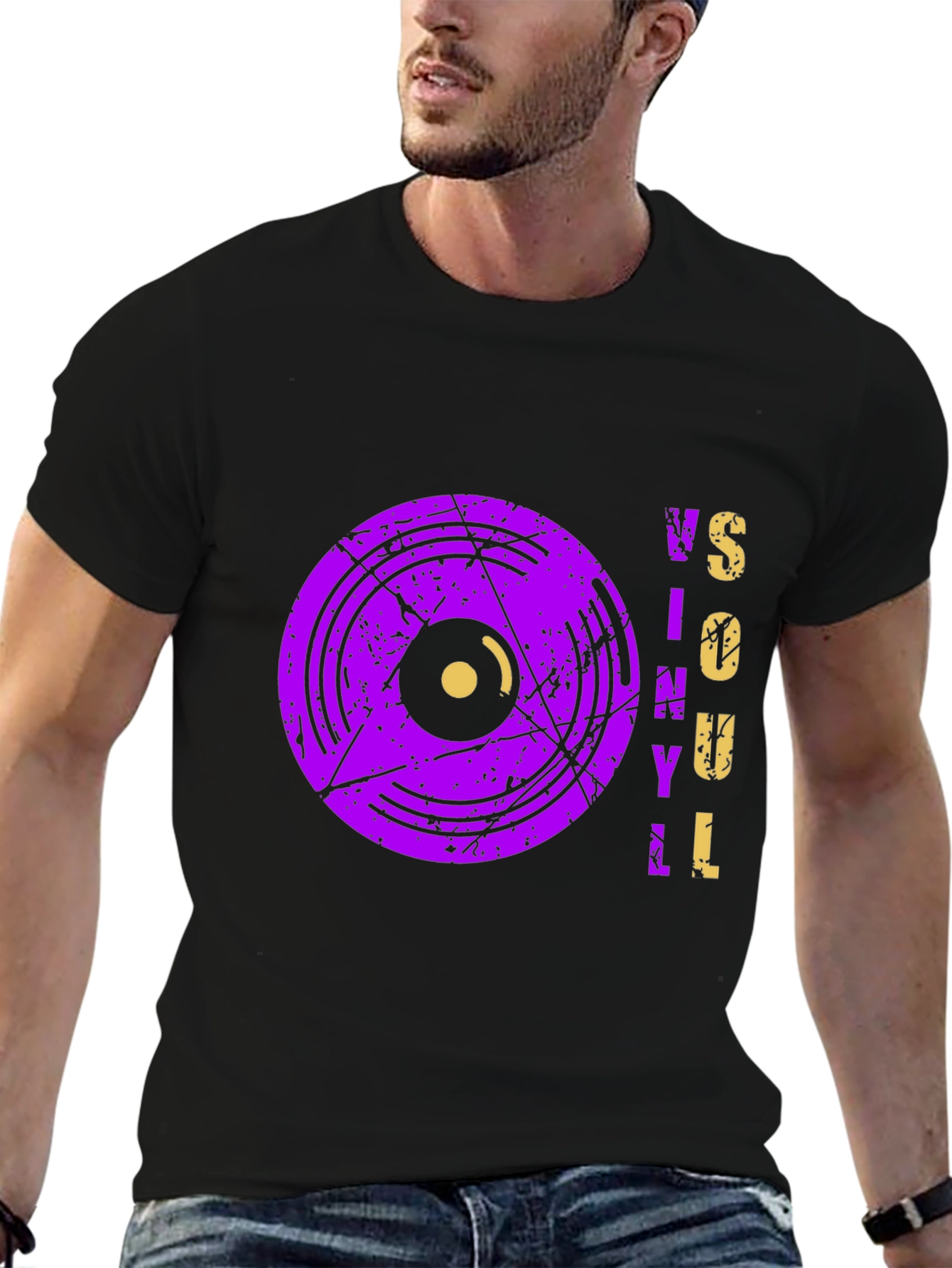 Vinyl Soul Graphic Tee - Retro Music Lovers Shirt