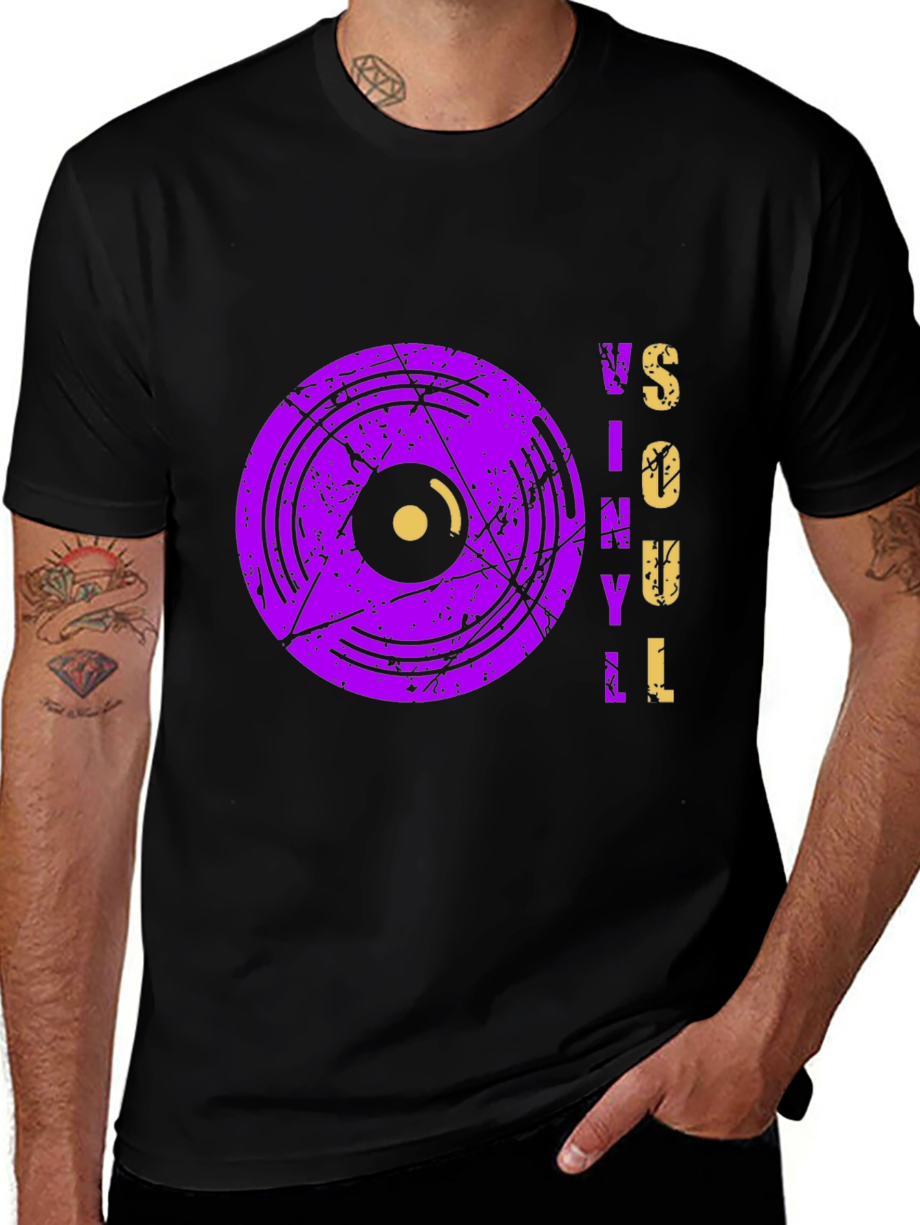 Vinyl Soul Graphic Tee - Retro Music Lovers Shirt