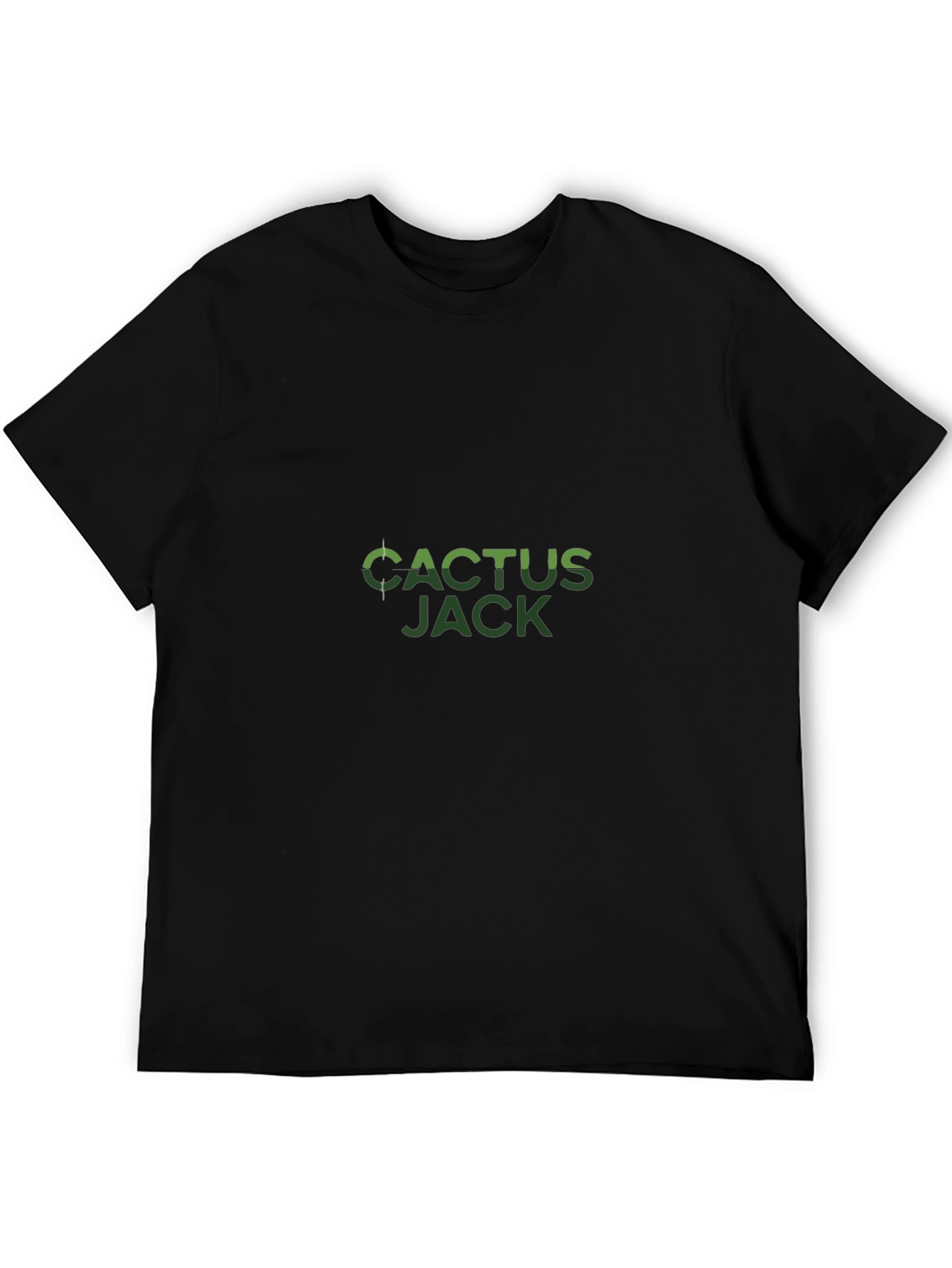 Cactus Jack Black Cotton Graphic Tee