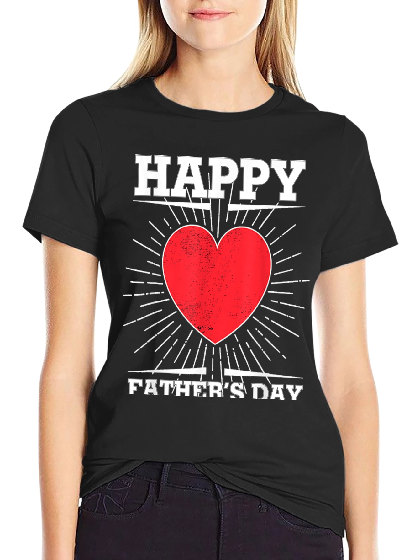 Happy Fathers Day Heart T-Shirt