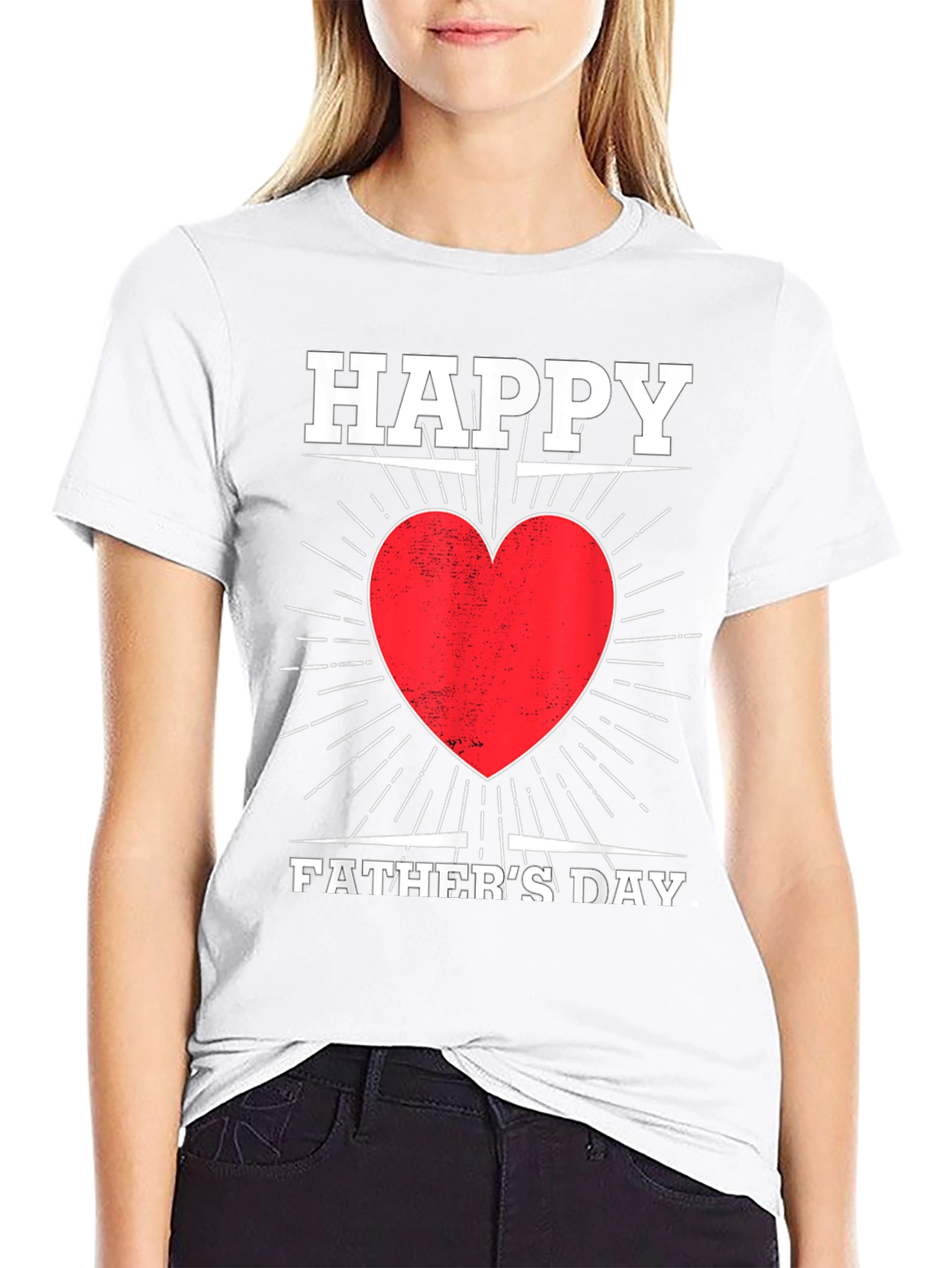 Happy Fathers Day Heart T-Shirt
