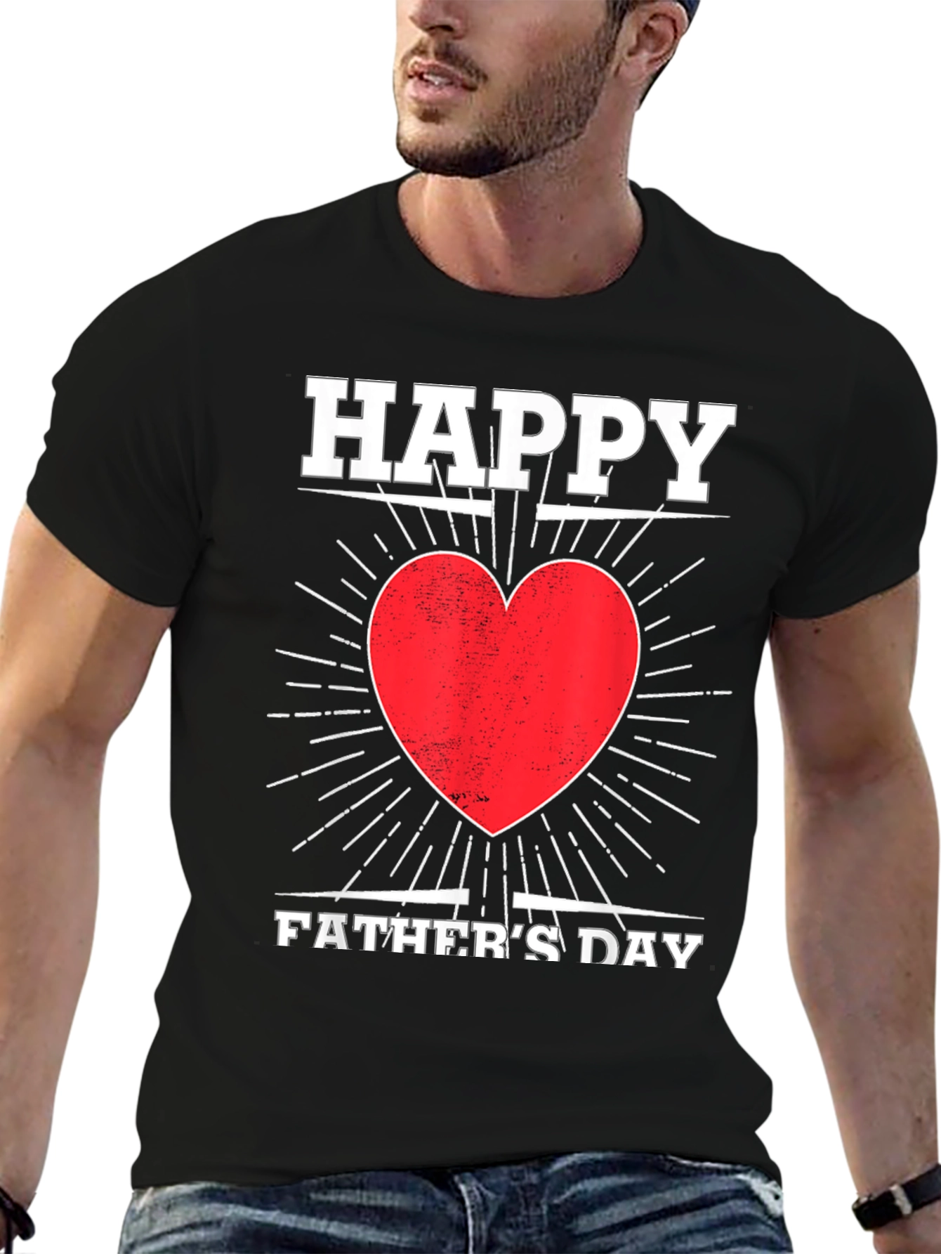 Happy Fathers Day Heart T-Shirt