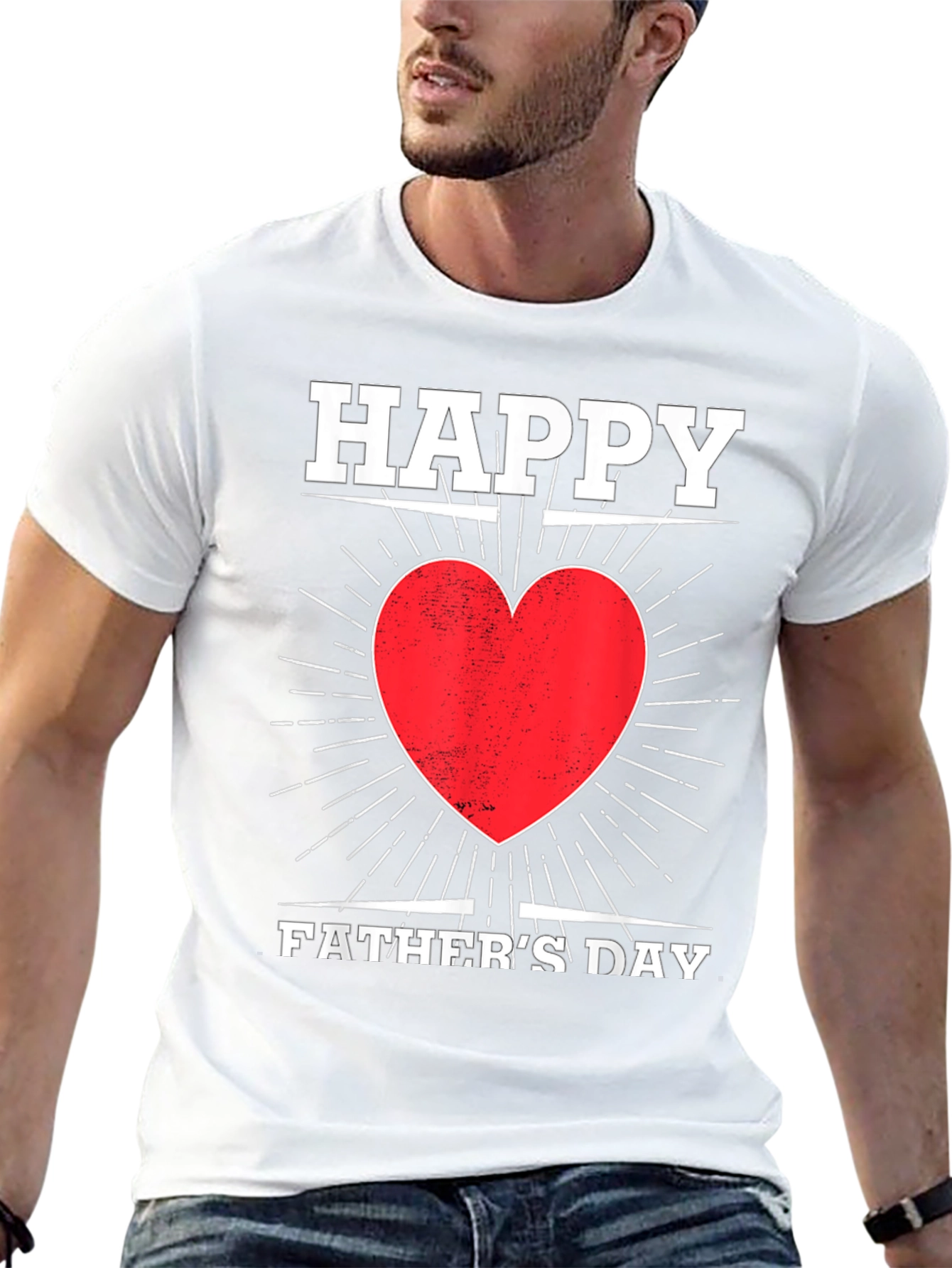 Happy Fathers Day Heart T-Shirt