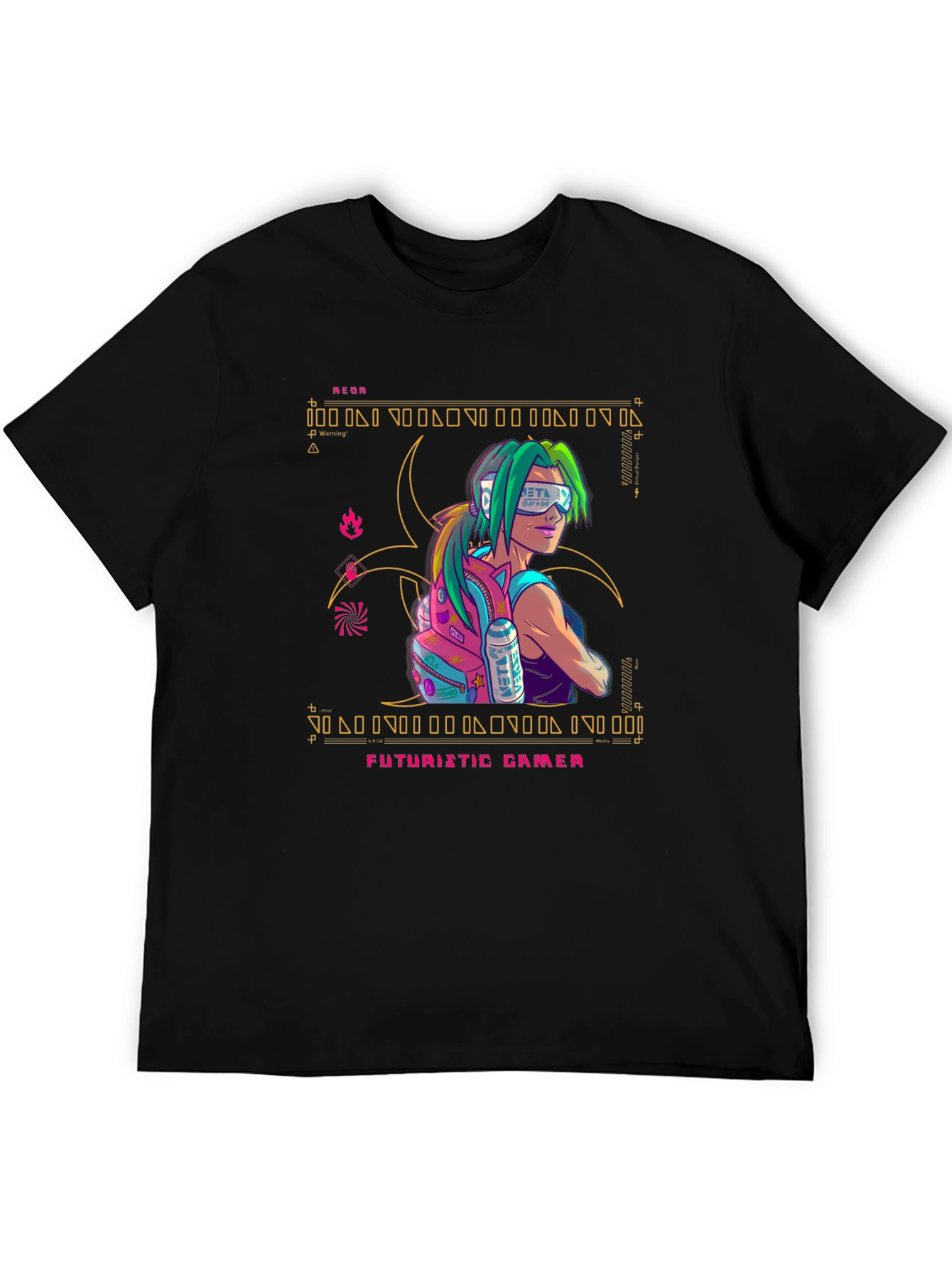Futuristic Gamer Graphic Tee - Stylish & Unique Design