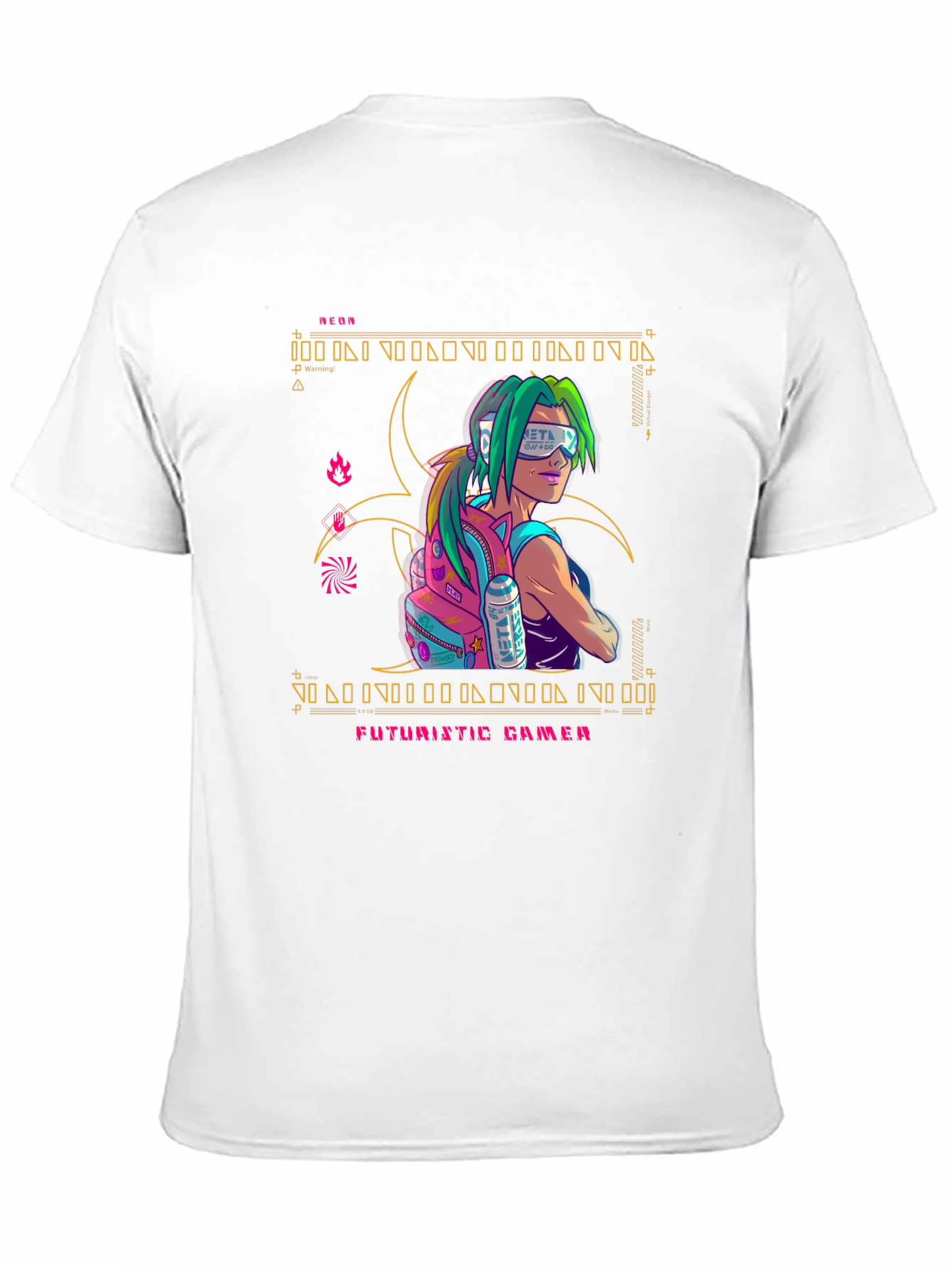 Futuristic Gamer Graphic Tee - Stylish & Unique Design