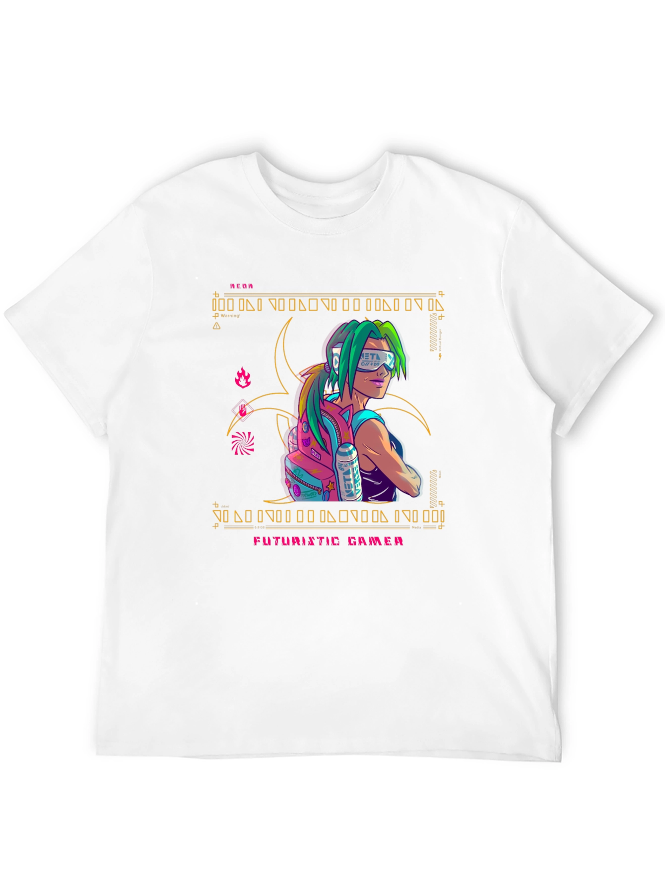 Futuristic Gamer Graphic Tee - Stylish & Unique Design