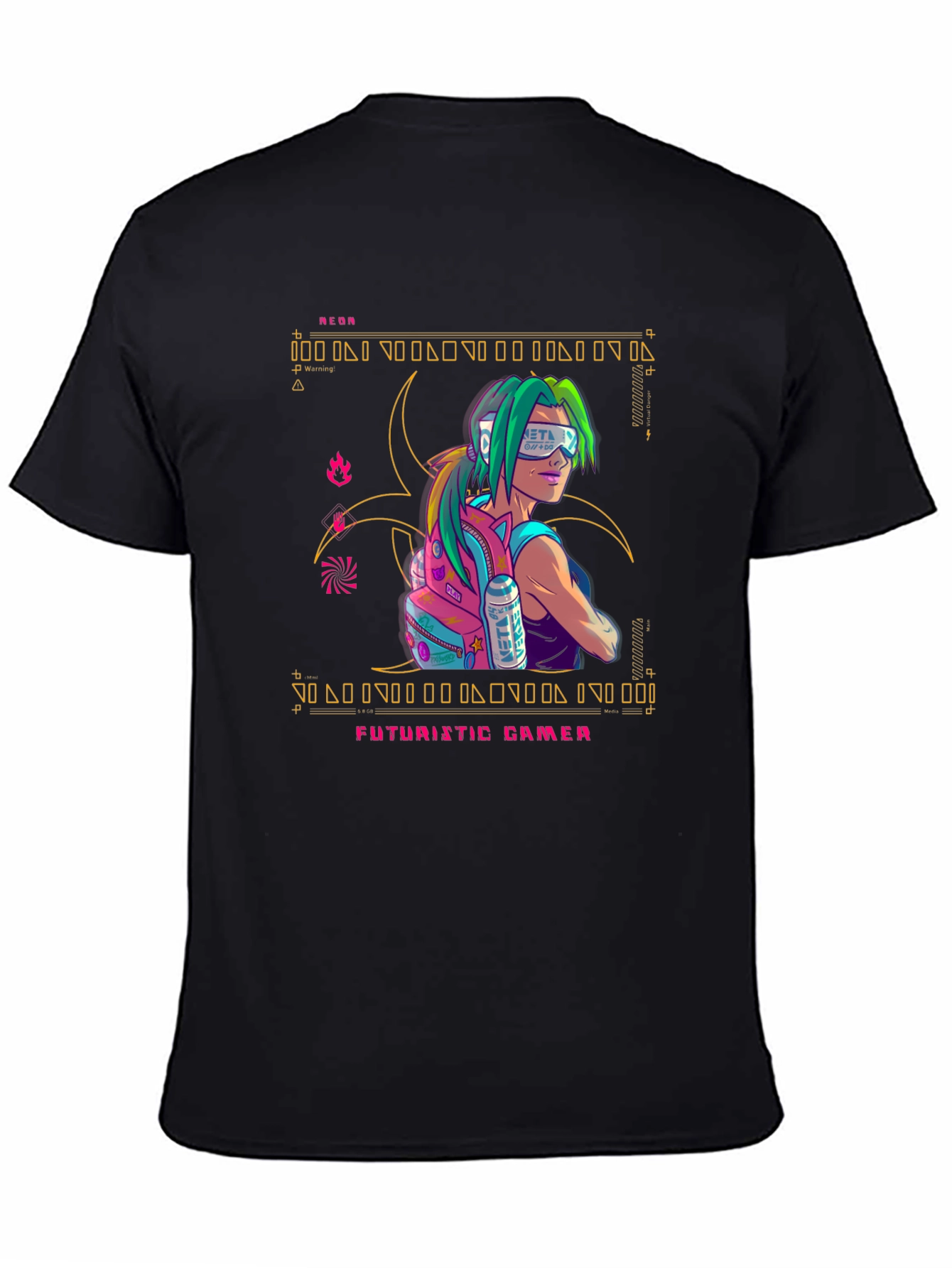 Futuristic Gamer Graphic Tee - Stylish & Unique Design