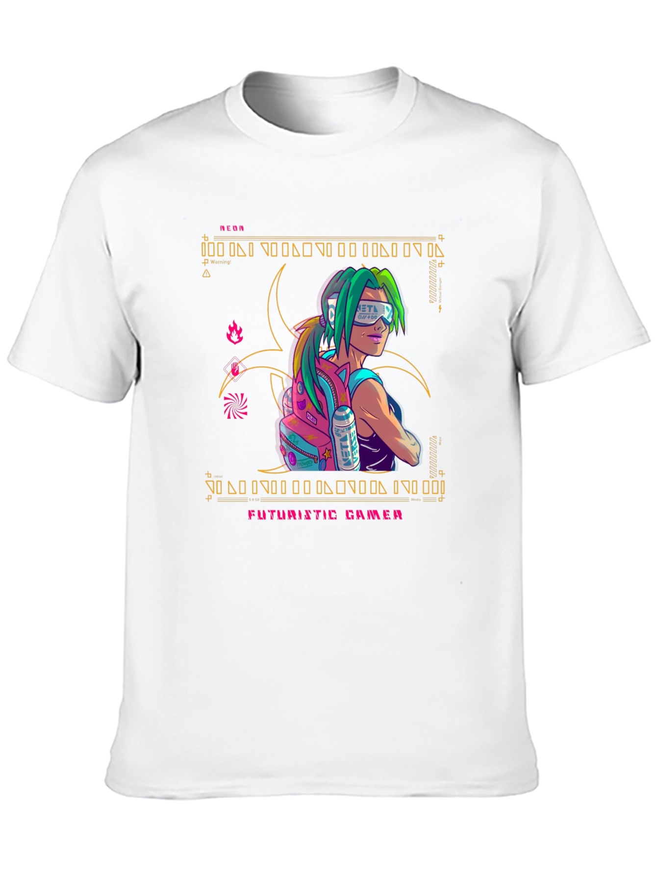 Futuristic Gamer Graphic Tee - Stylish & Unique Design