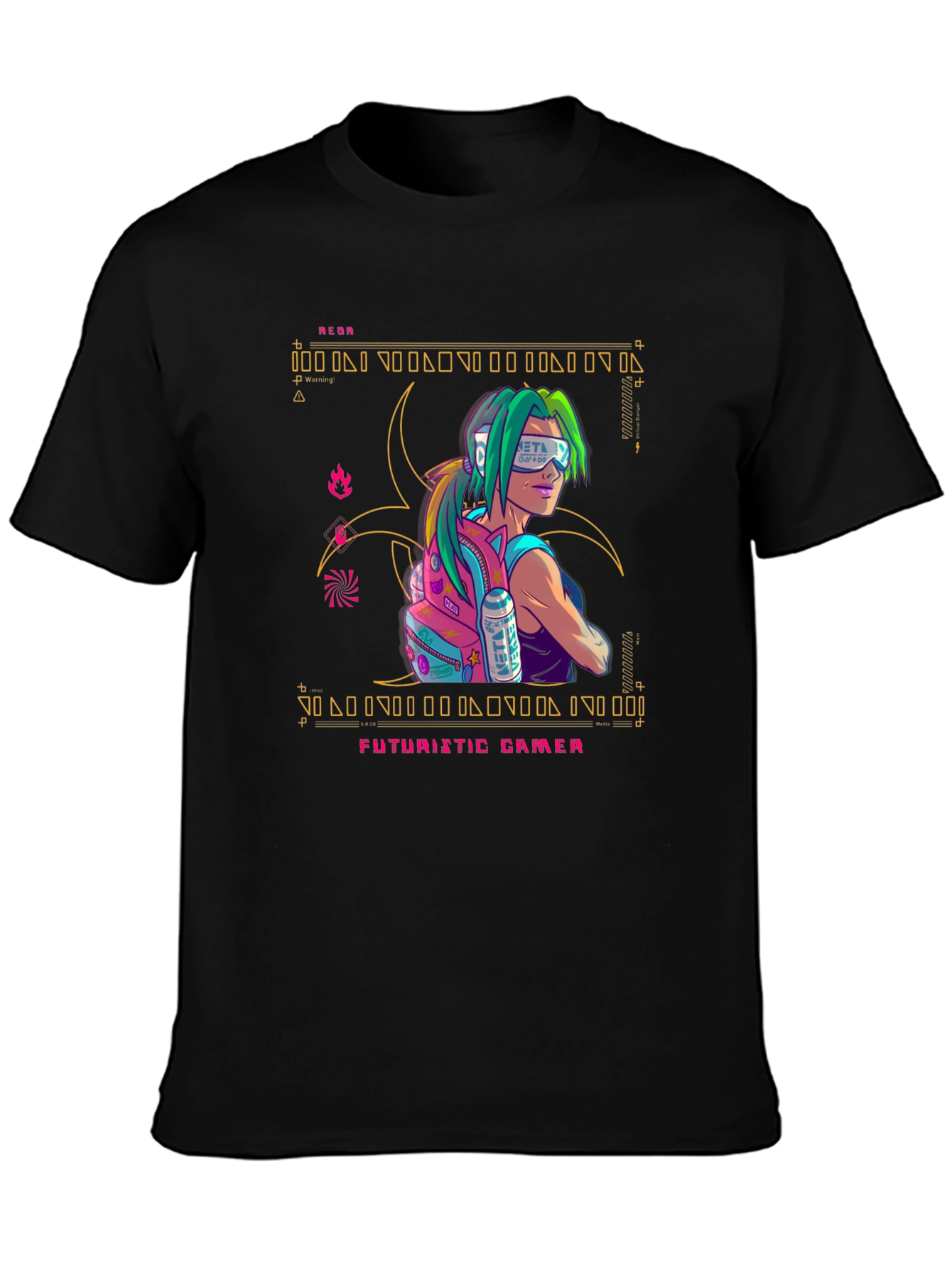 Futuristic Gamer Graphic Tee - Stylish & Unique Design