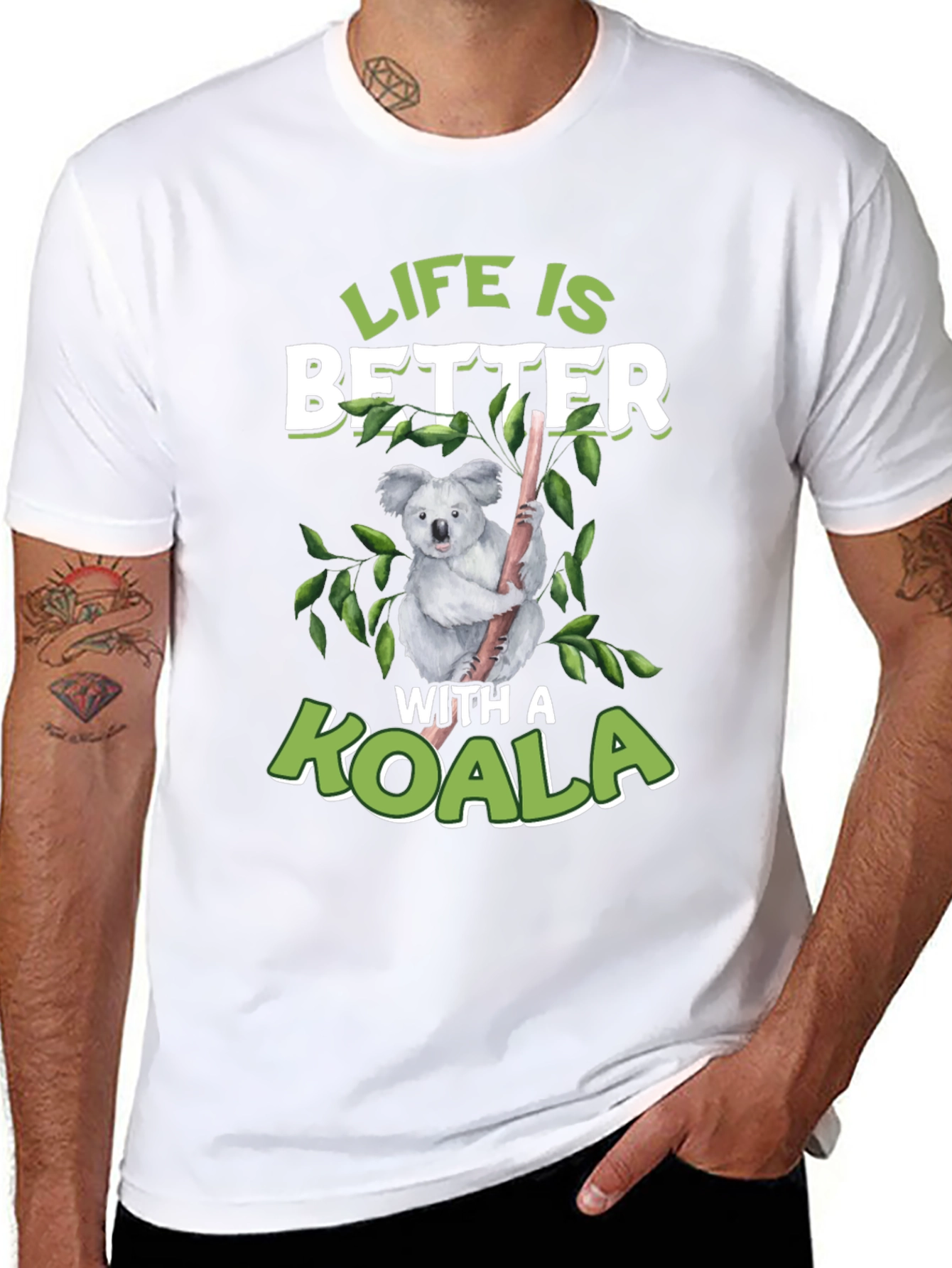 Life is Better With a Koala Graphic T-Shirt