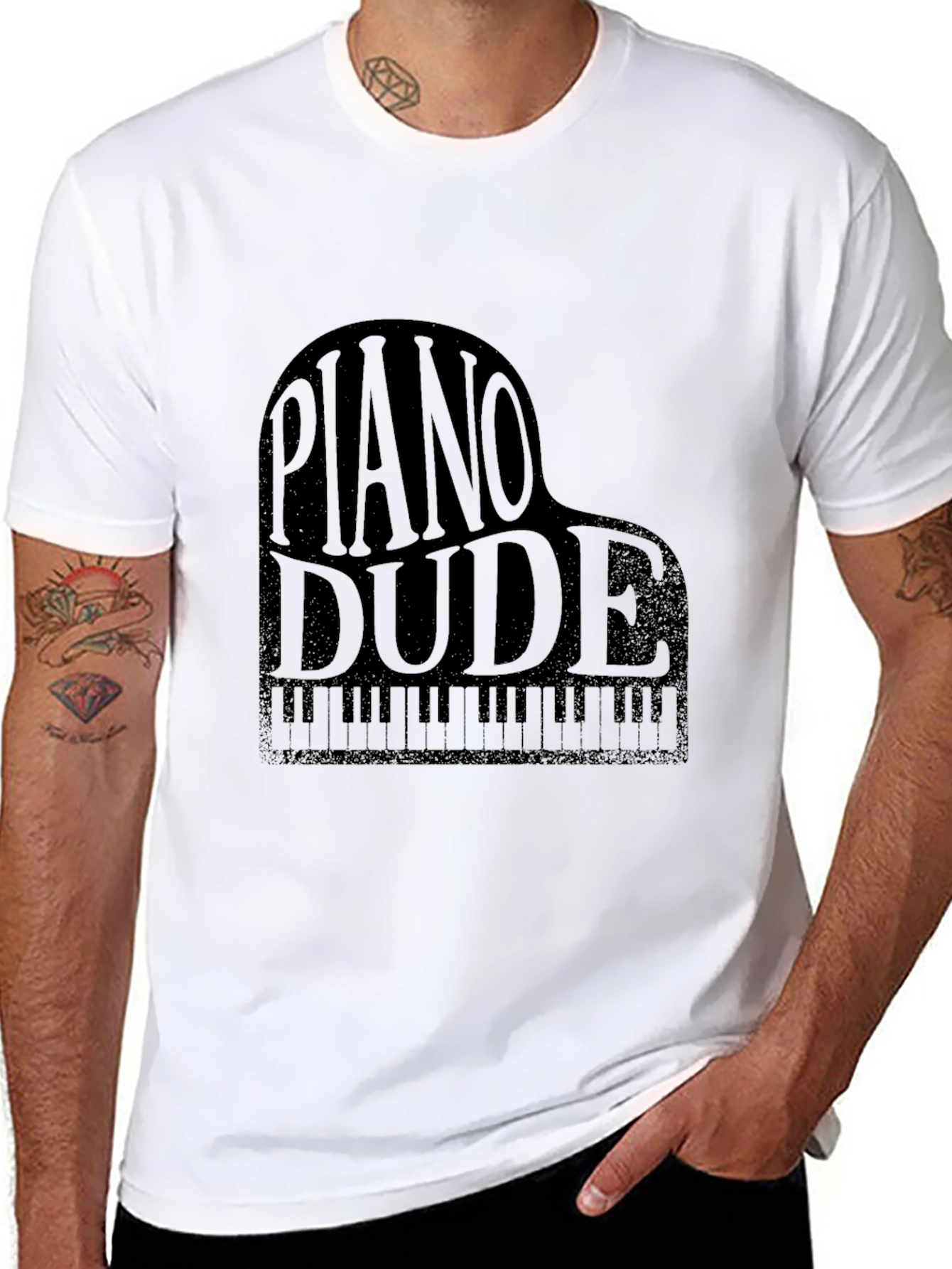 Piano Dude Graphic T-Shirt - Musician Tee
