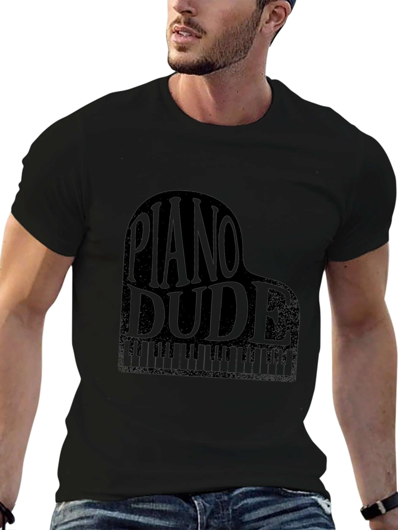 Piano Dude Graphic T-Shirt - Musician Tee