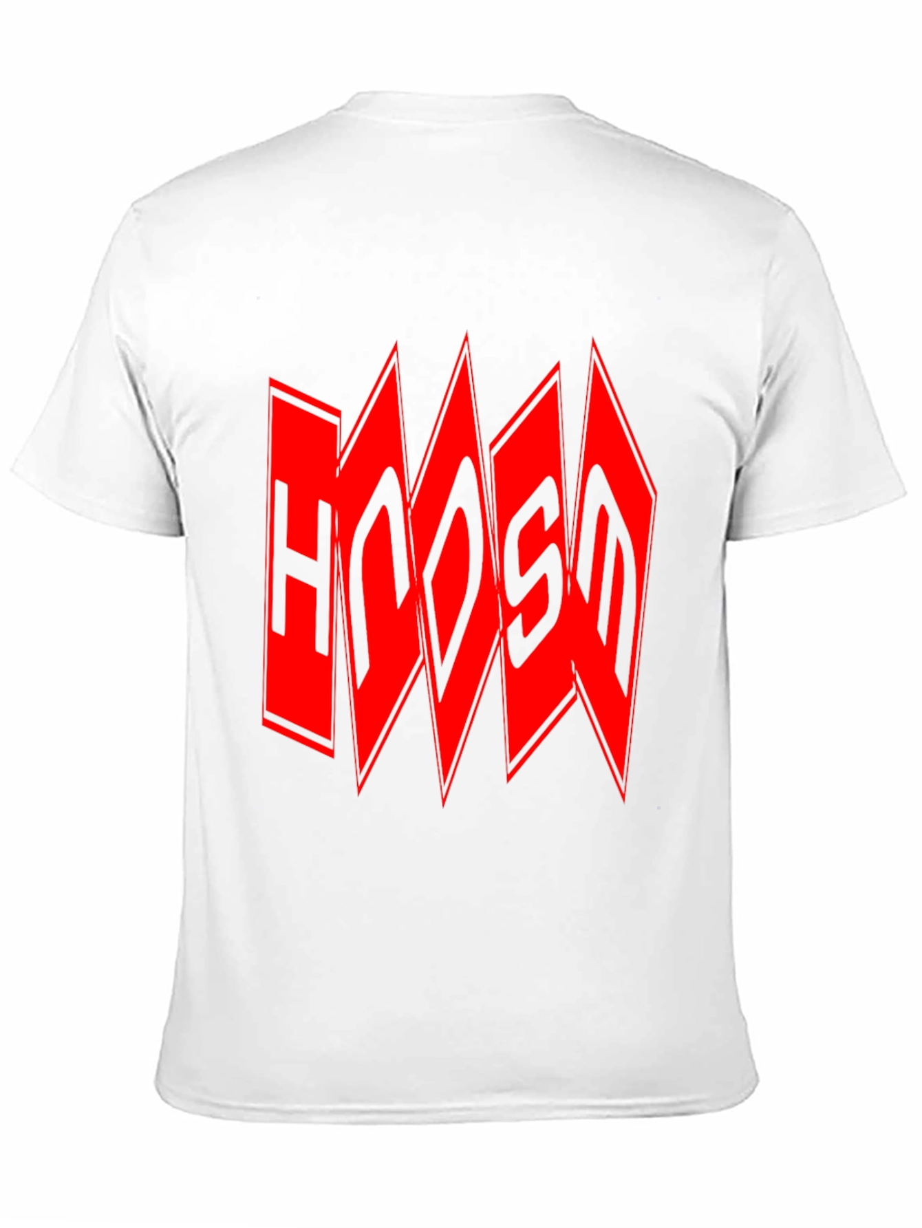 Edgy Red Logo Black T-Shirt