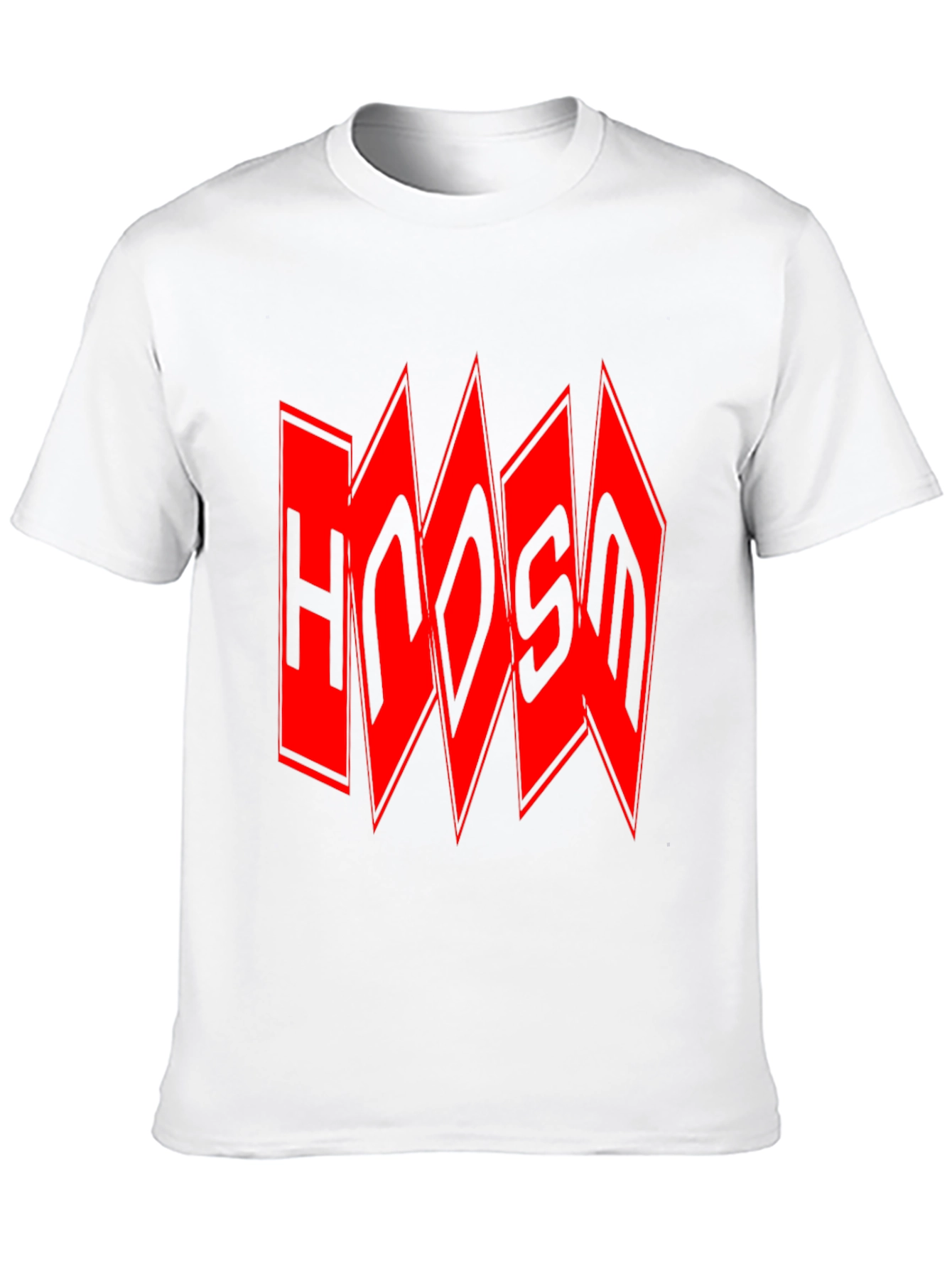 Edgy Red Logo Black T-Shirt