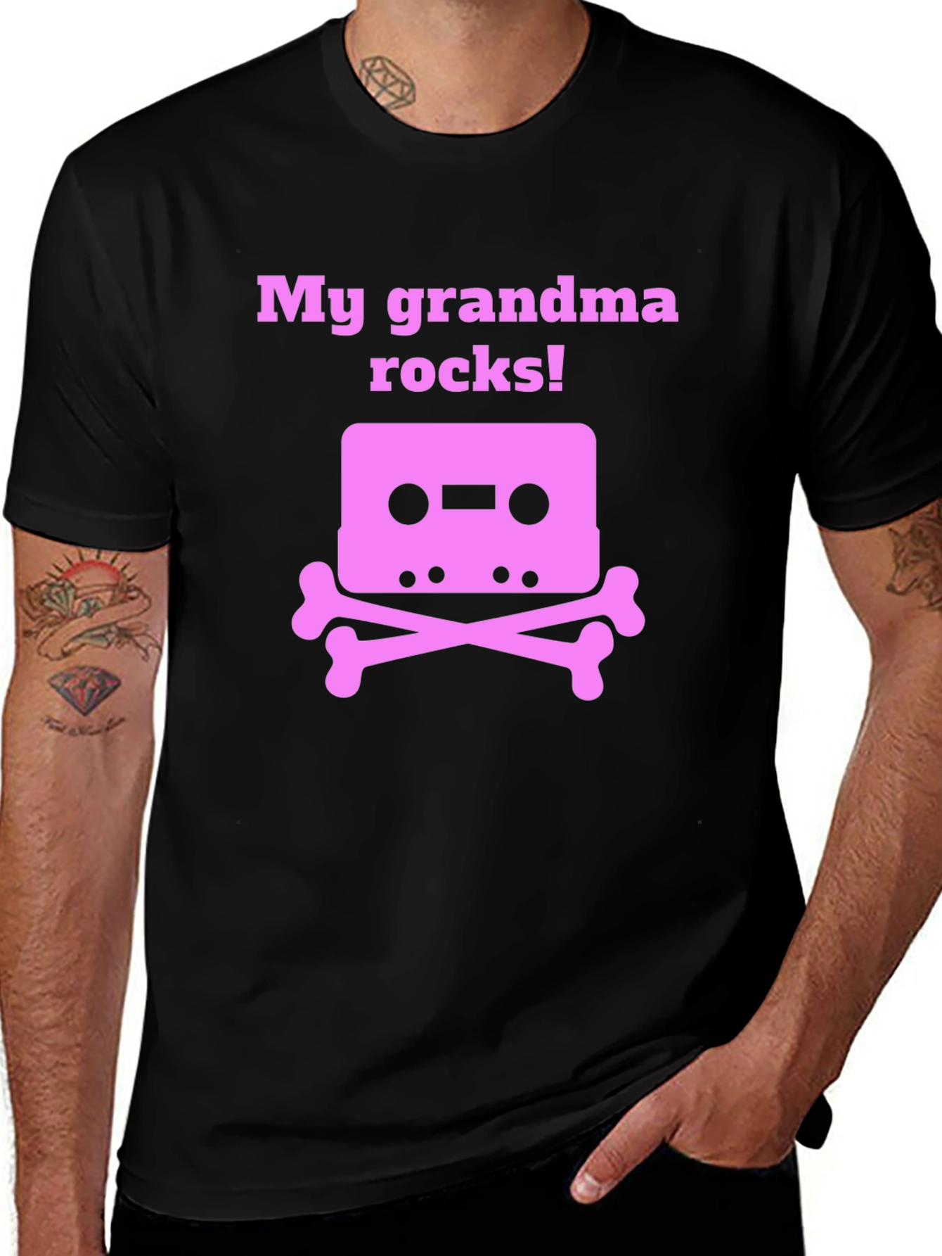 My Grandma Rocks! Cassette Tape T-Shirt