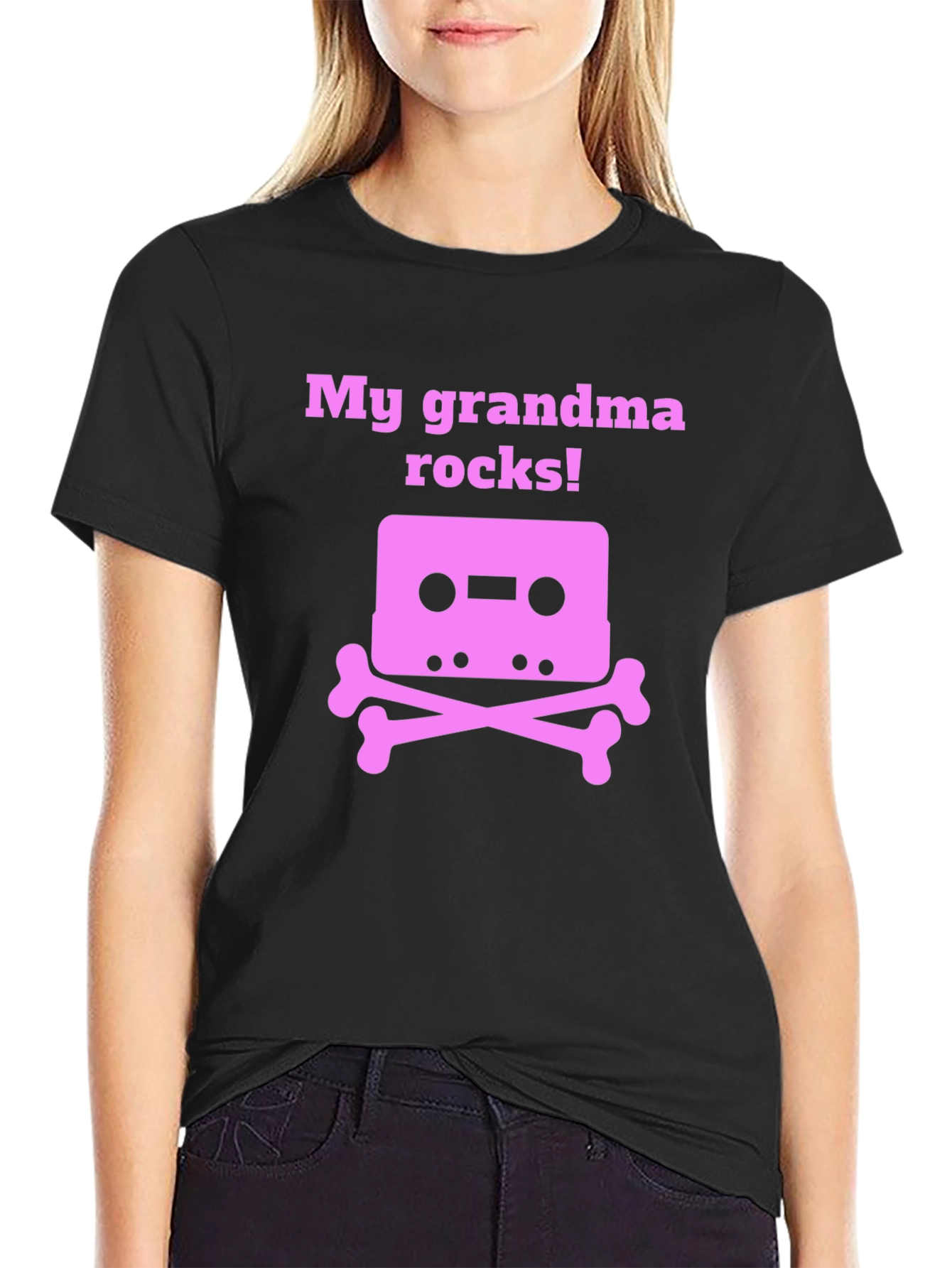 My Grandma Rocks! Cassette Tape T-Shirt