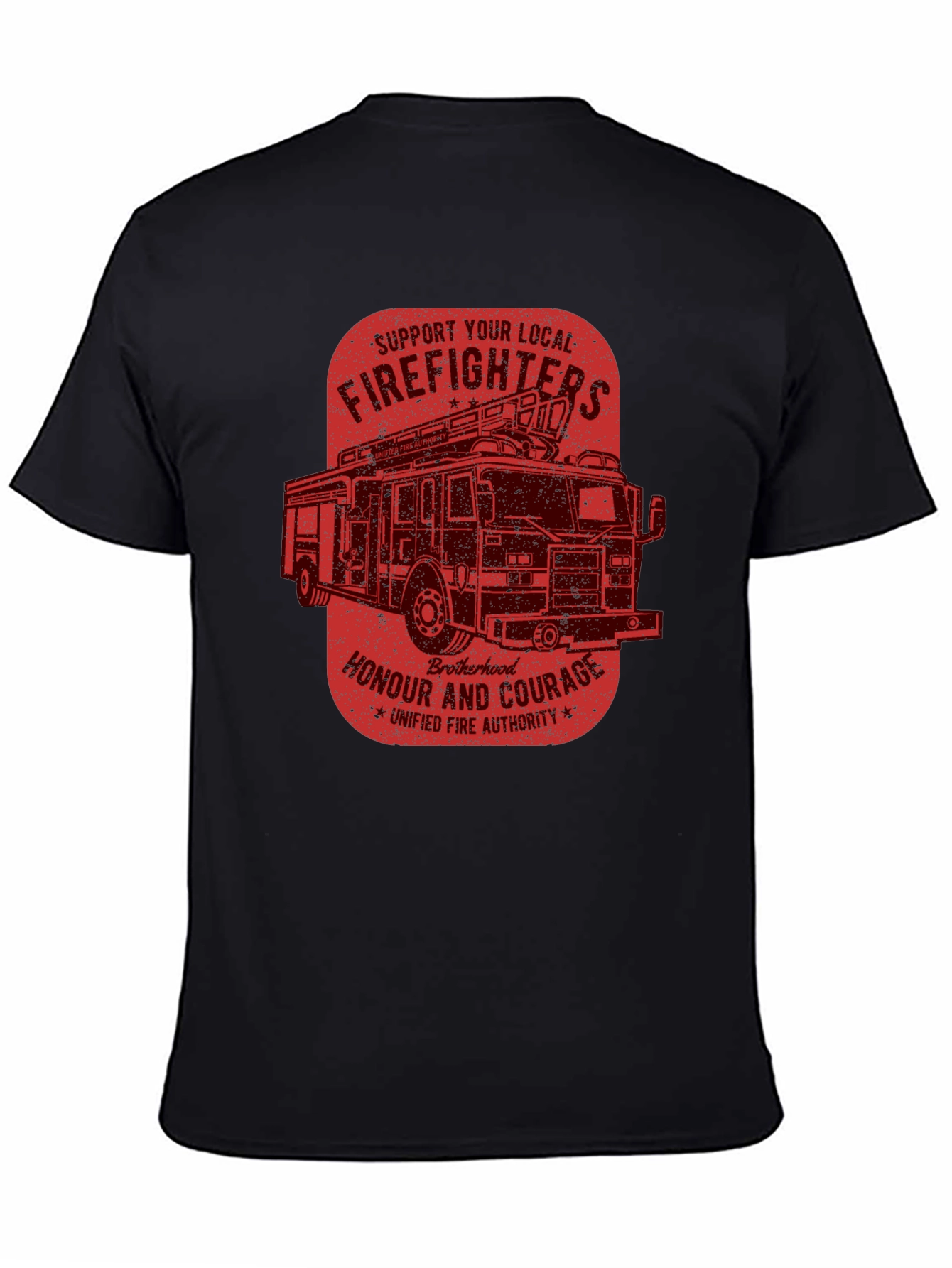 Firefighters Support T-Shirt - Honour and Courage