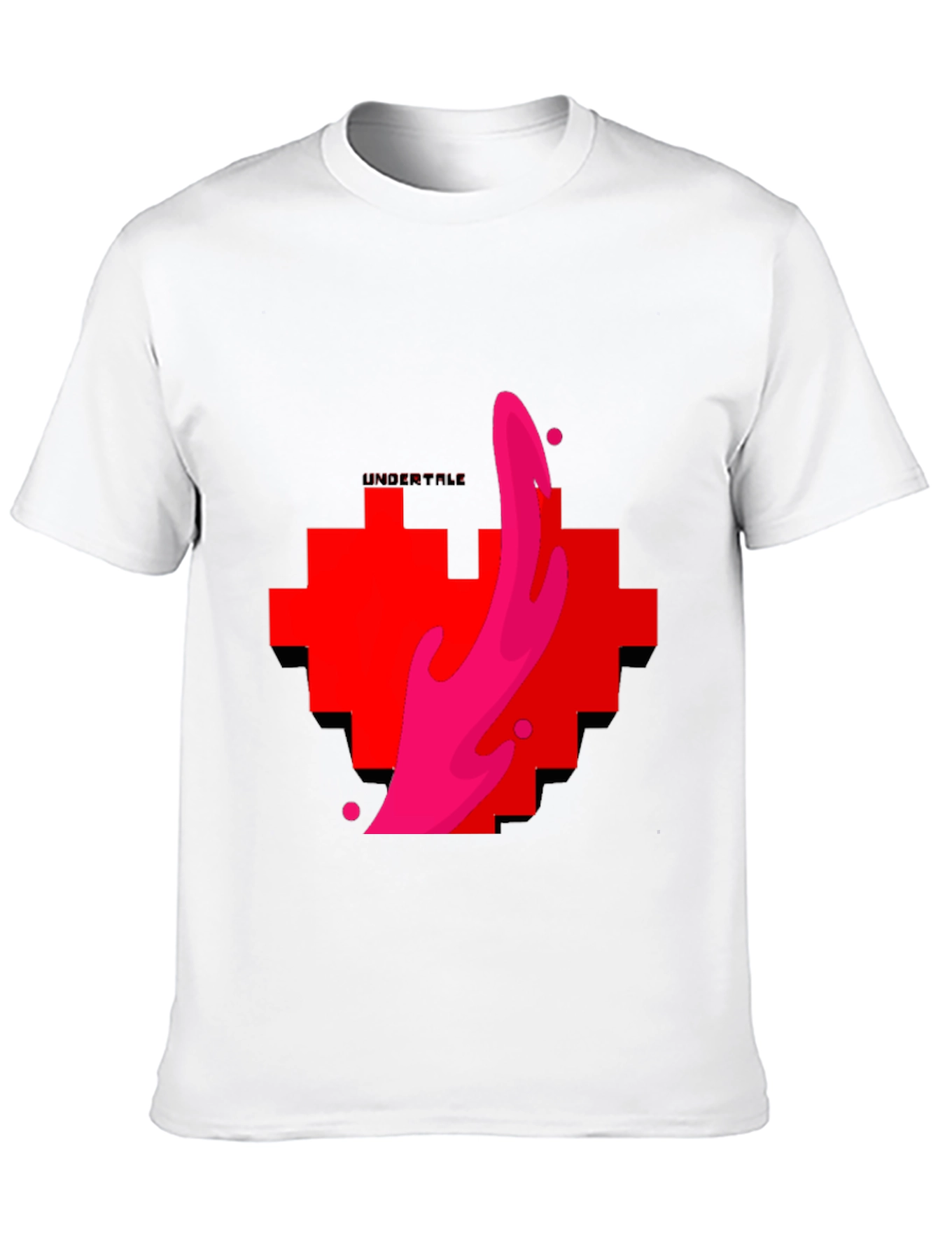 Undertale Heart Pixel Graphic Tee - Black
