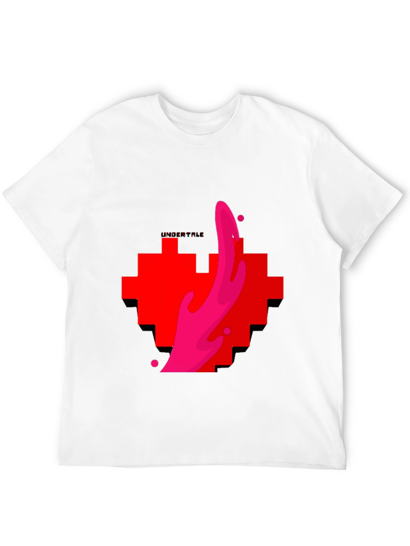 Undertale Heart Pixel Graphic Tee - Black