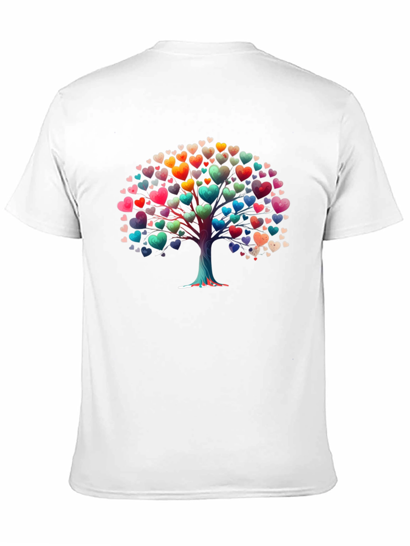 Heart Tree Graphic T-Shirt - Black Cotton Tee