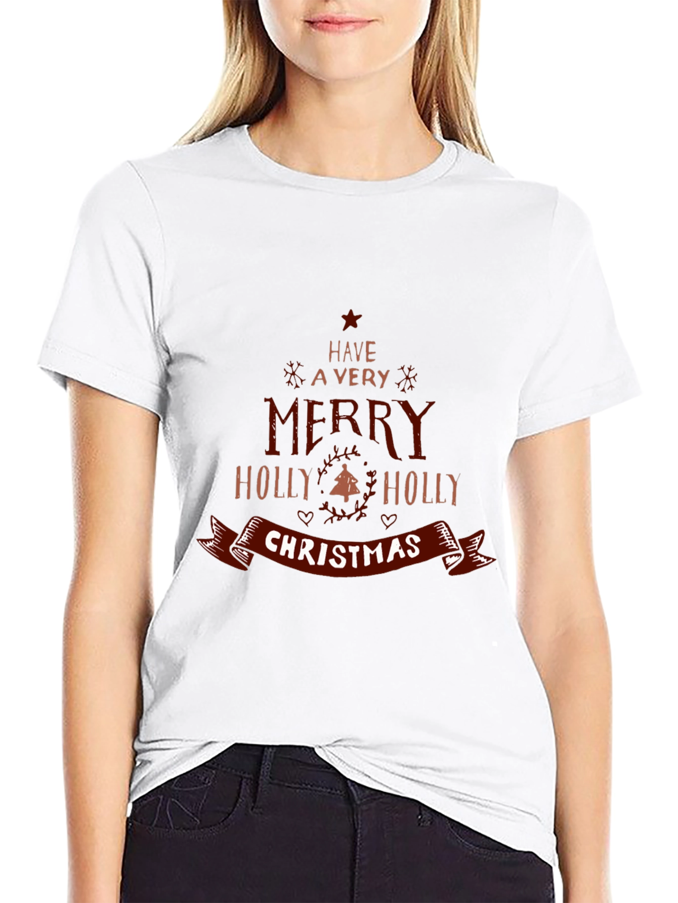 Merry Christmas Graphic Tee - Holiday Cheer T-Shirt