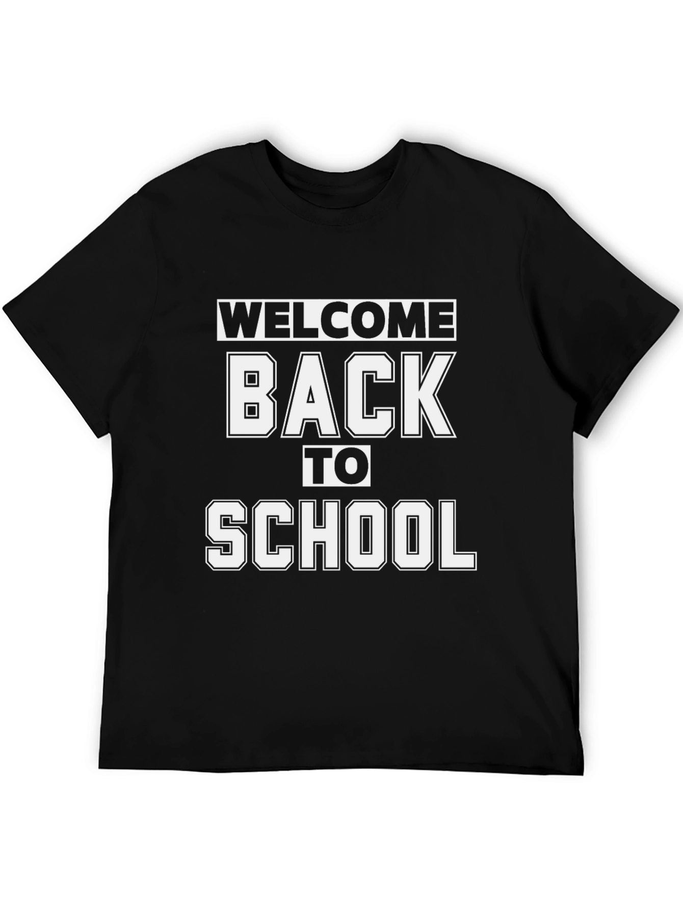 Welcome Back To School T-Shirt - Black