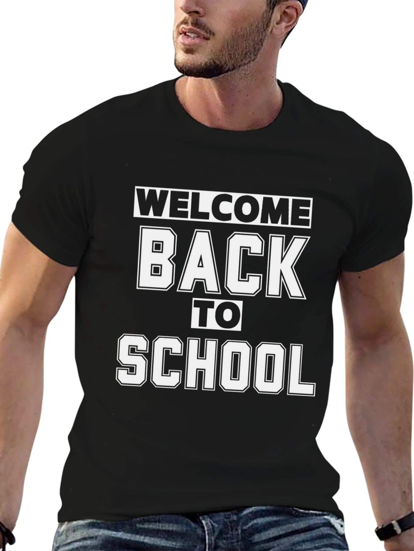 Welcome Back To School T-Shirt - Black