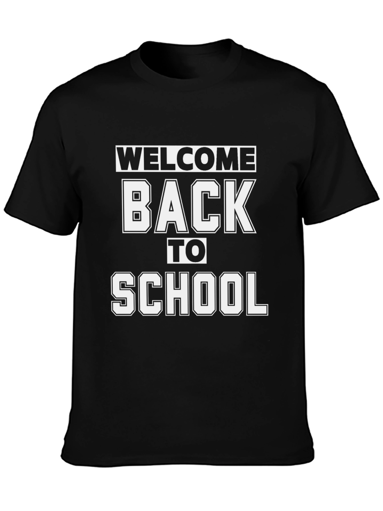 Welcome Back To School T-Shirt - Black