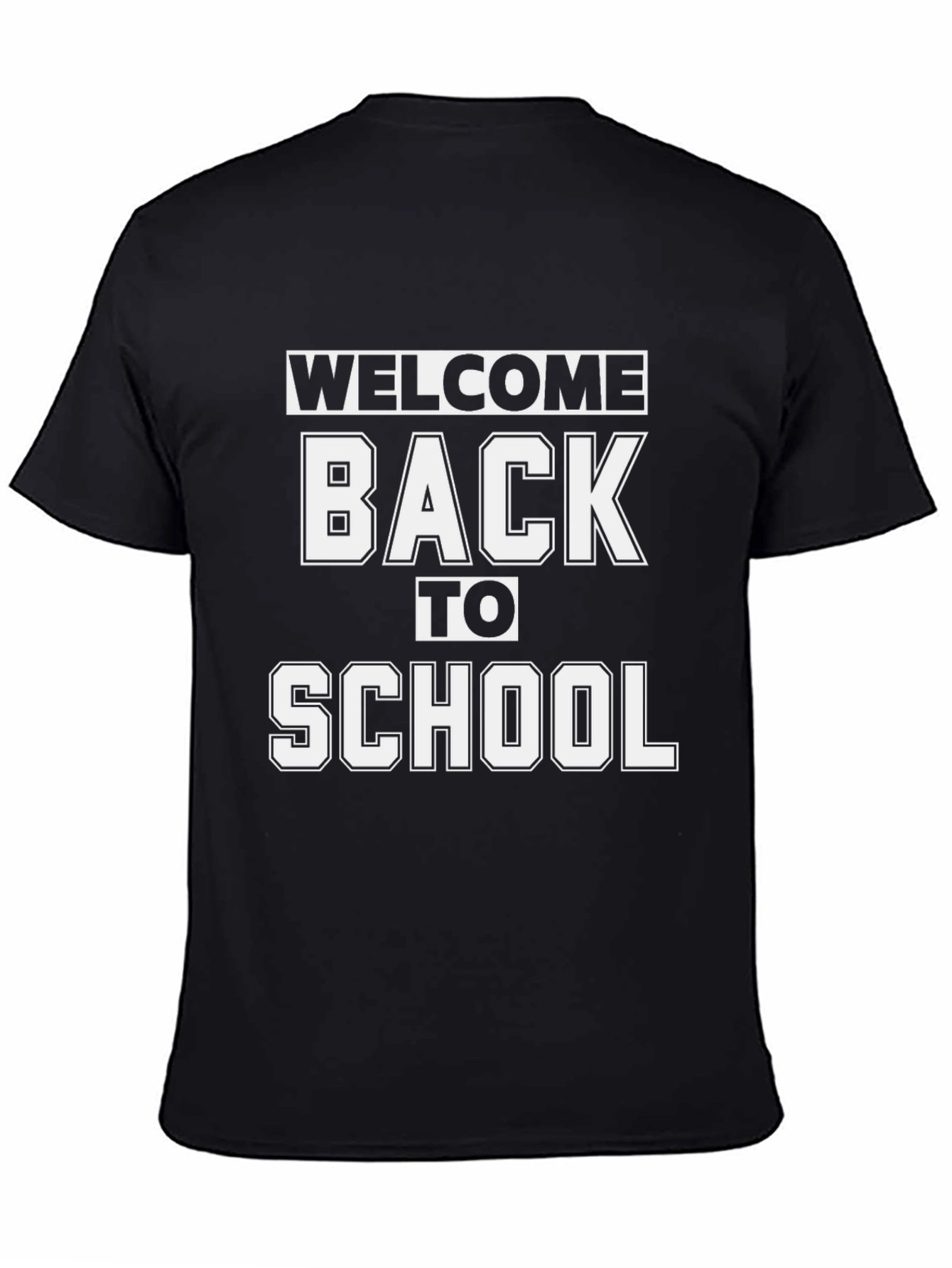 Welcome Back To School T-Shirt - Black