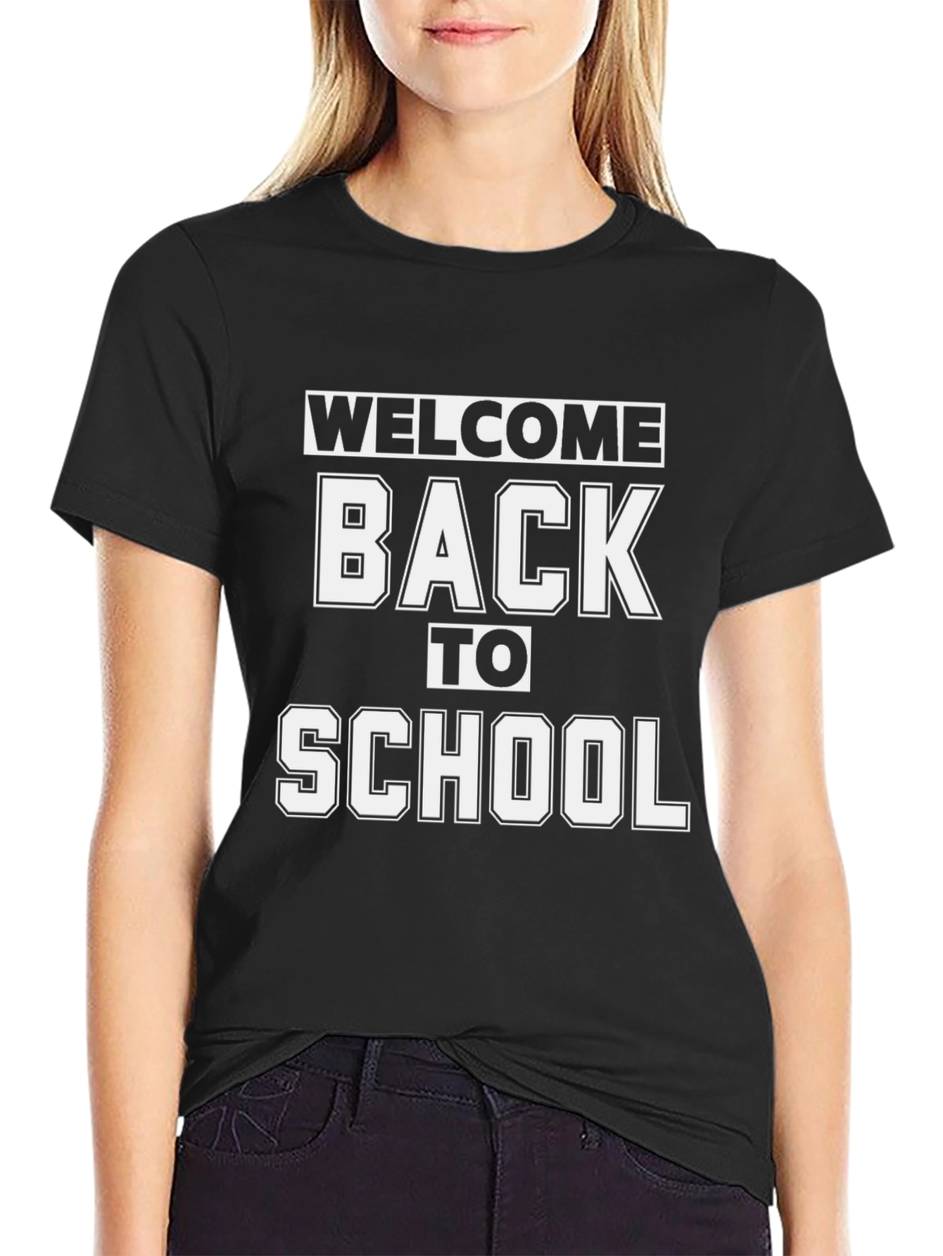 Welcome Back To School T-Shirt - Black