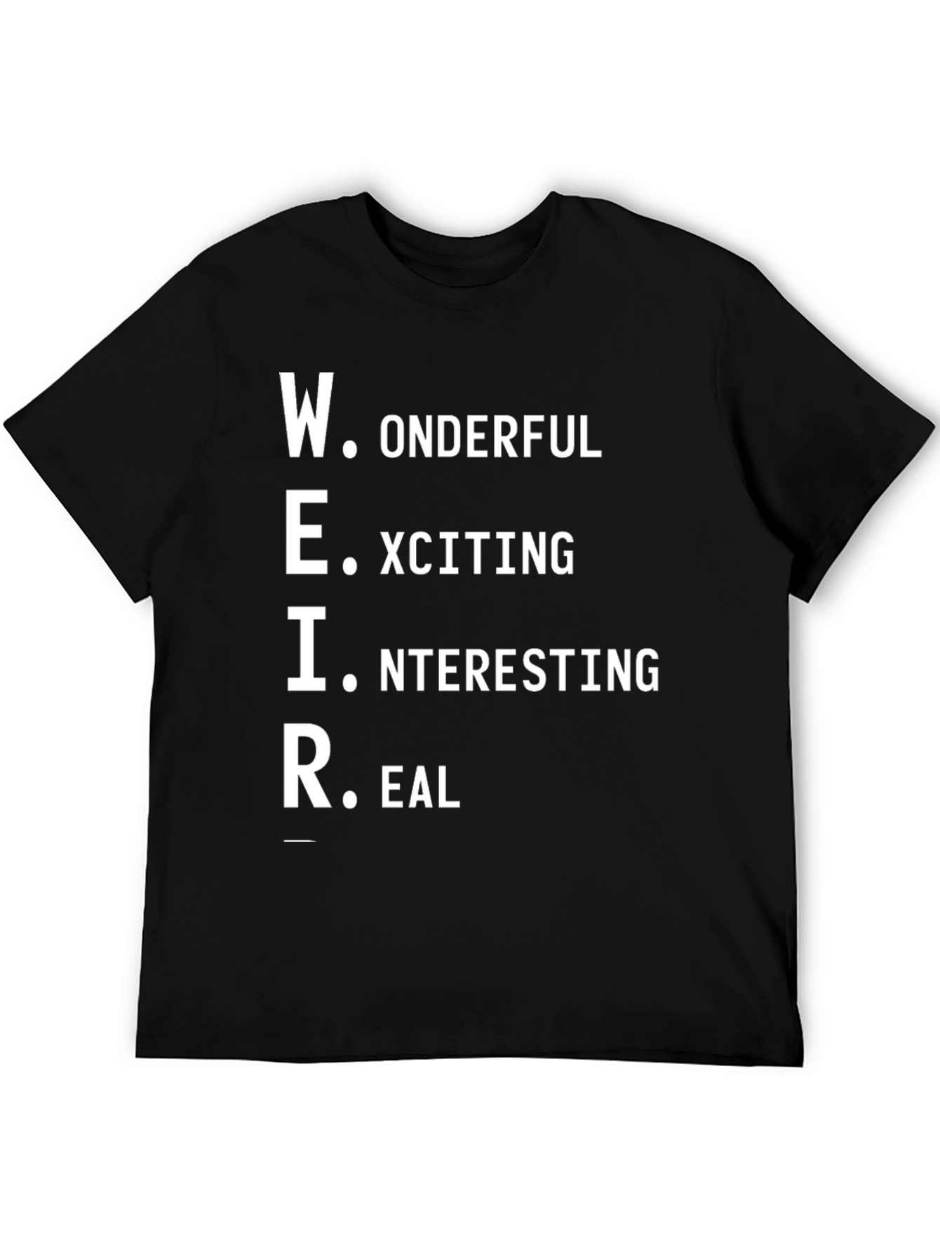 Wonderful Exciting Interesting Real - Weirdo T-Shirt