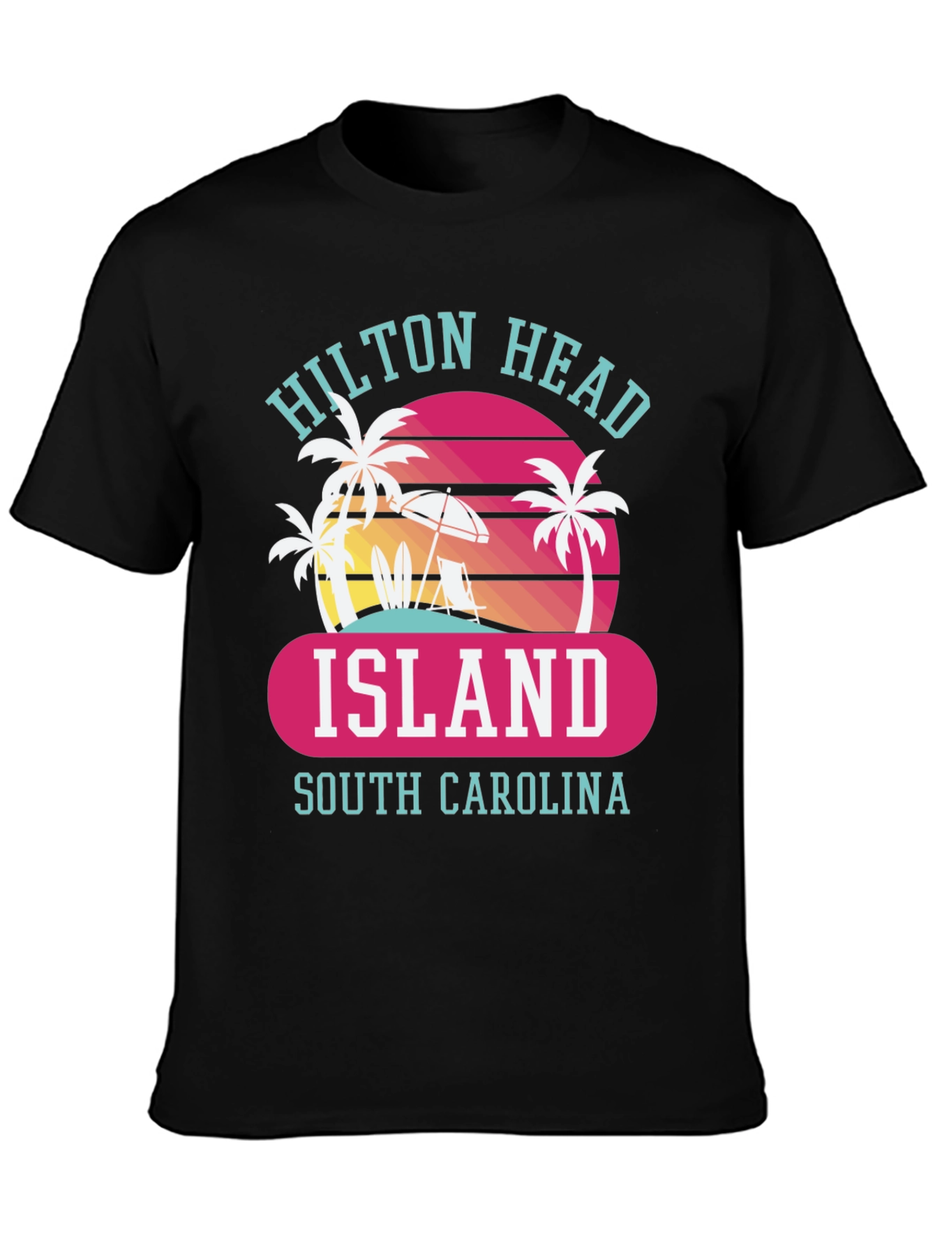 Hilton Head Island Tee - Retro Beach Design