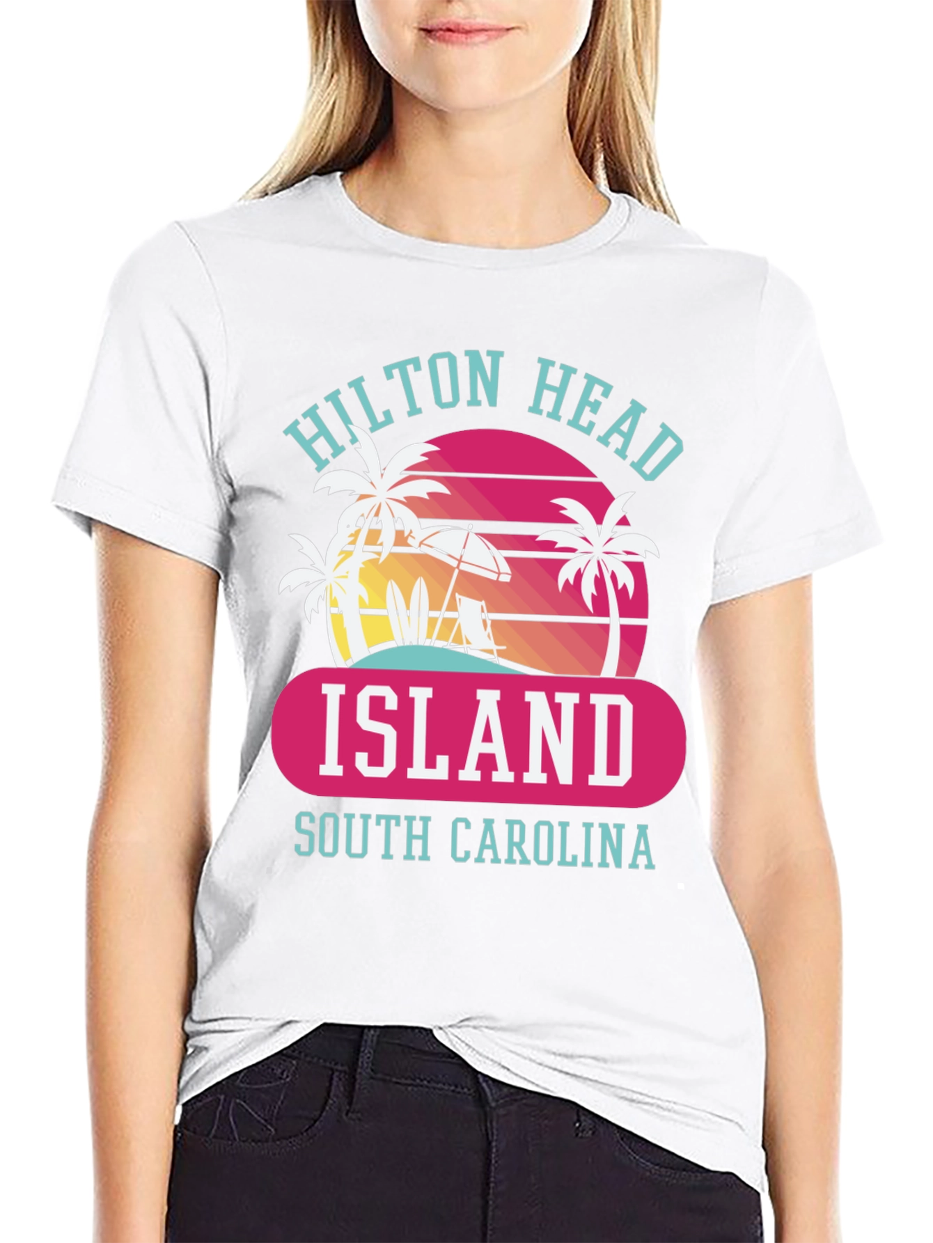 Hilton Head Island Tee - Retro Beach Design